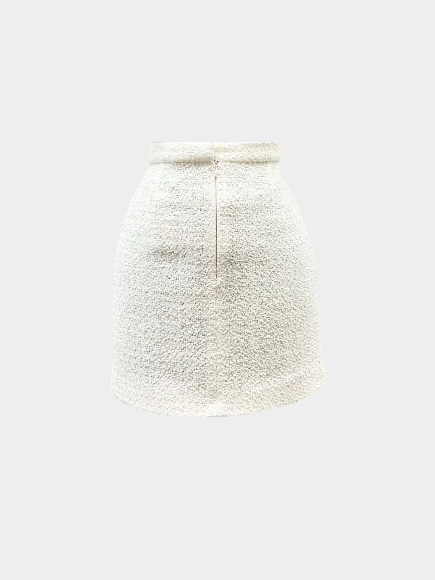 Chanel 2020 Ivory Tweed Mini Skirt