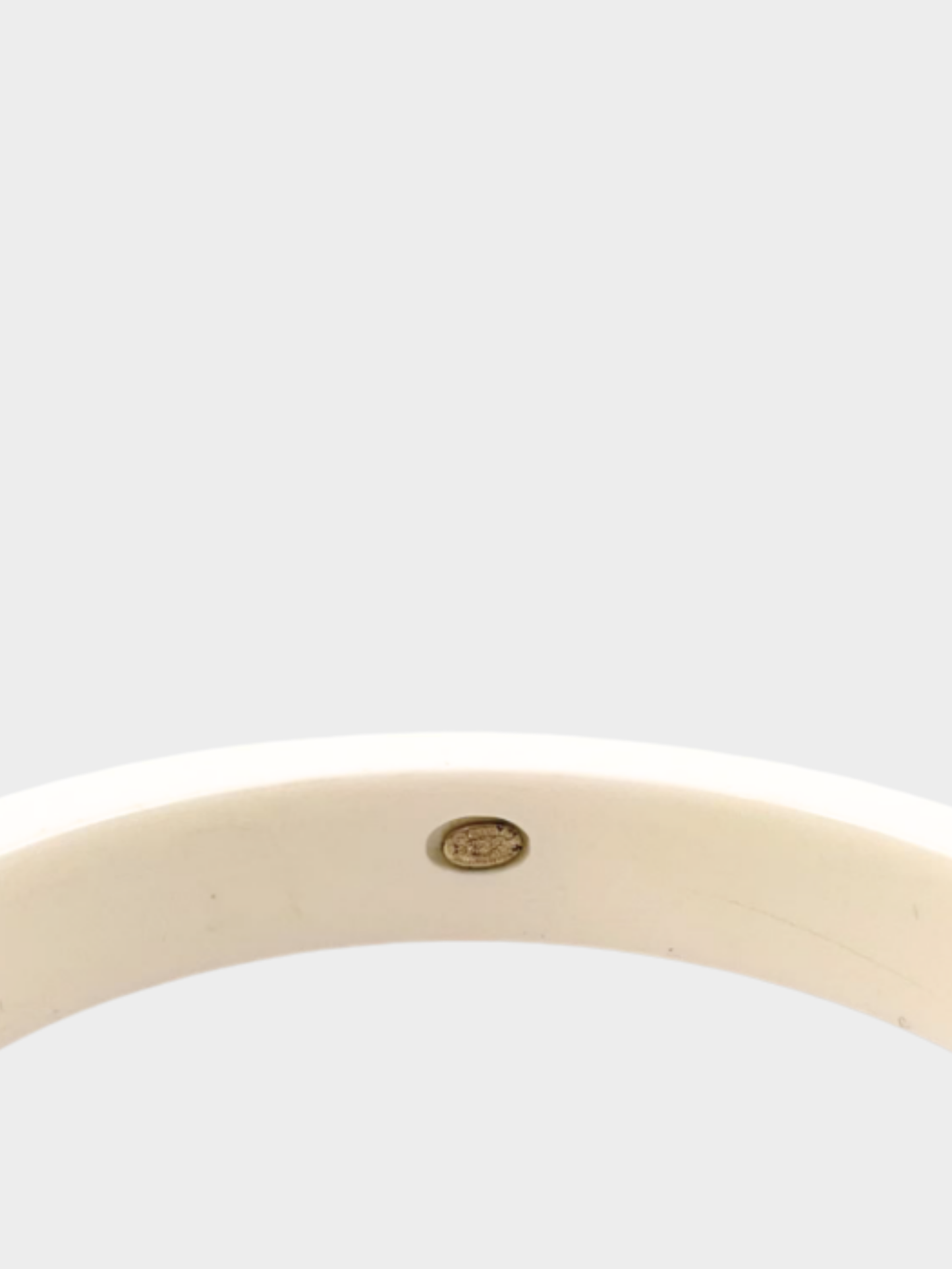 Chanel SS 2007 White Resin Coco Chanel Bangle