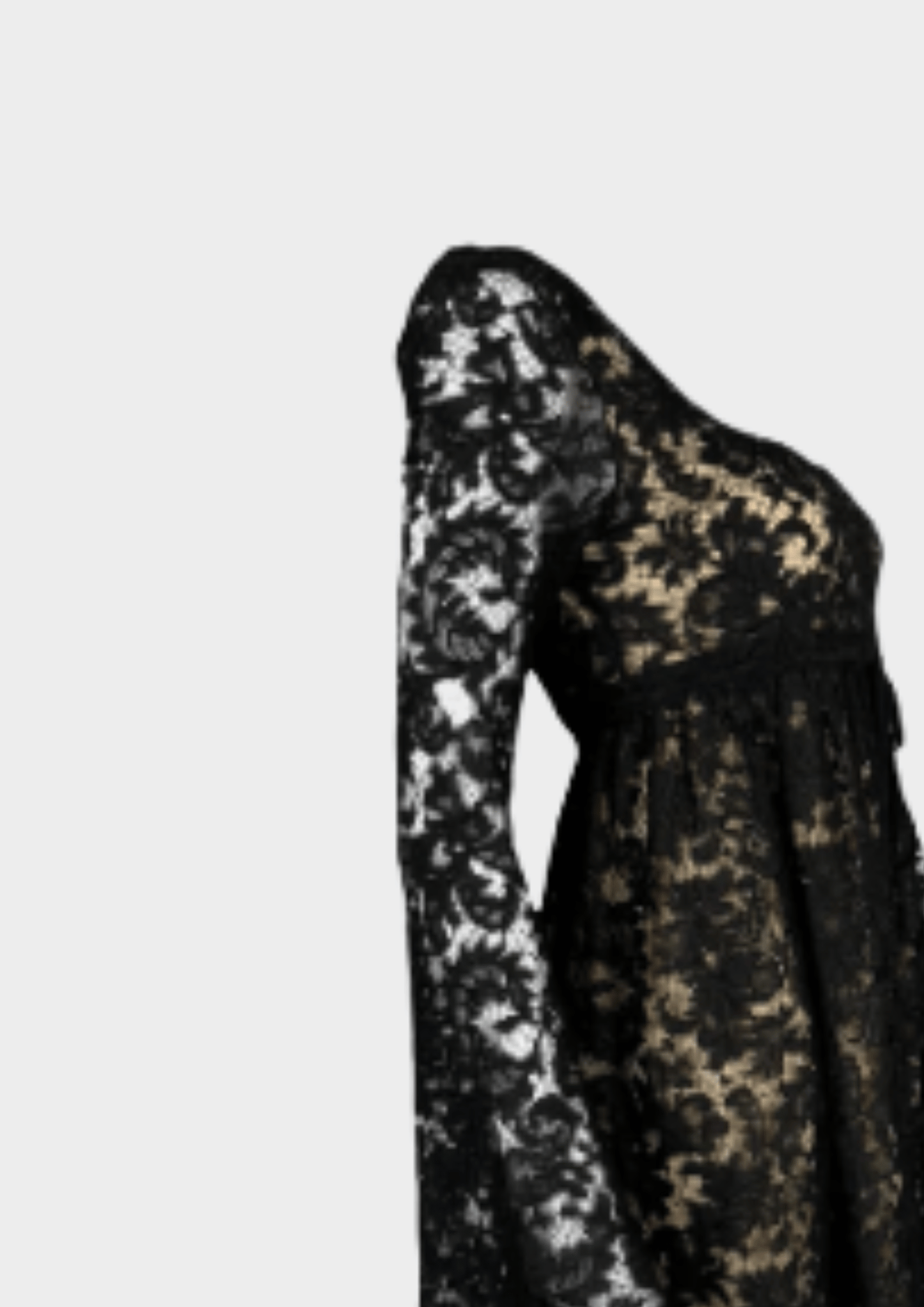 Gucci SS 1996 Runway Black Lace Mini Dress