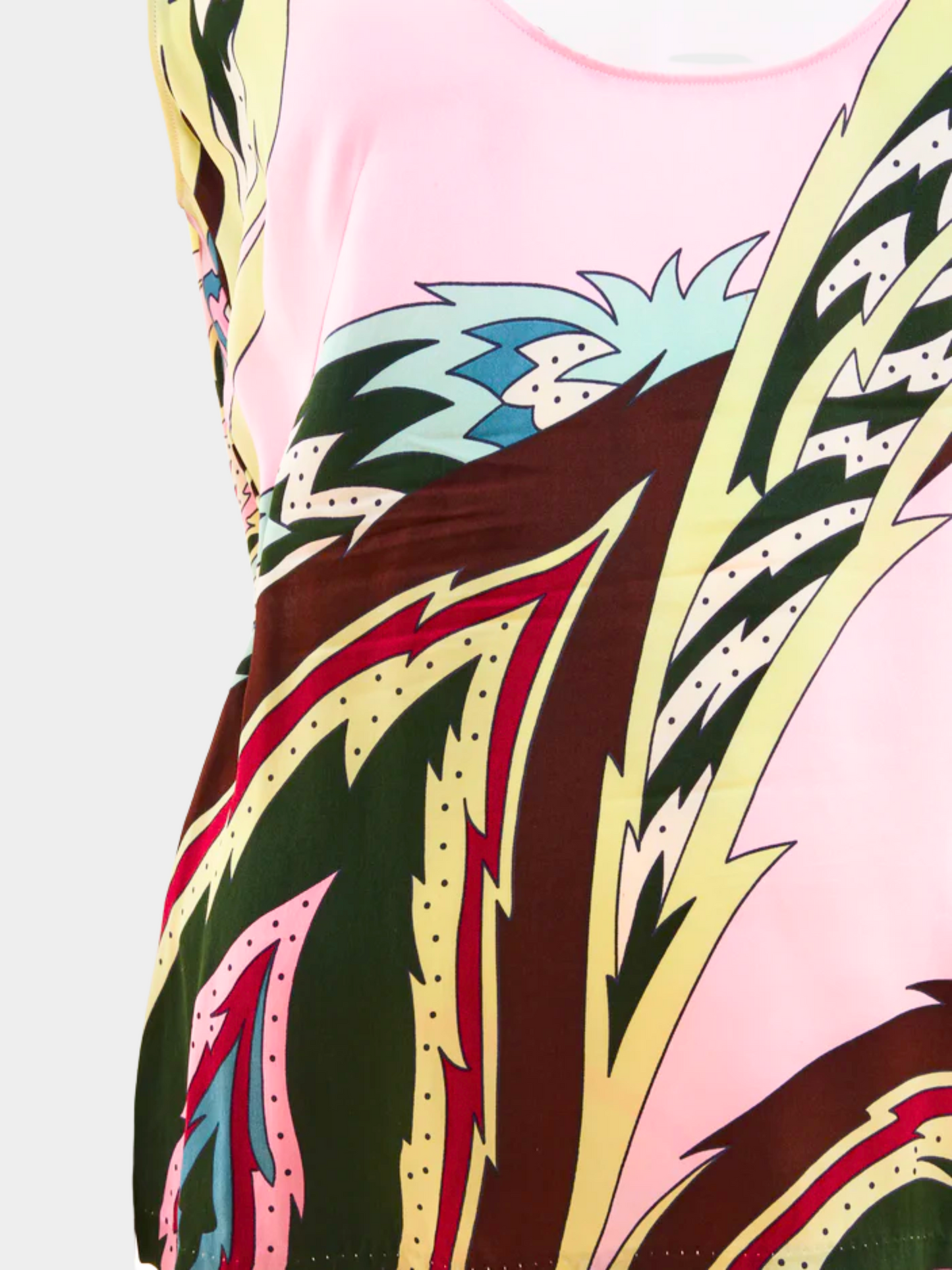 Alexander McQueen SS 2001 Voss Pink Paisley Print Silk Top