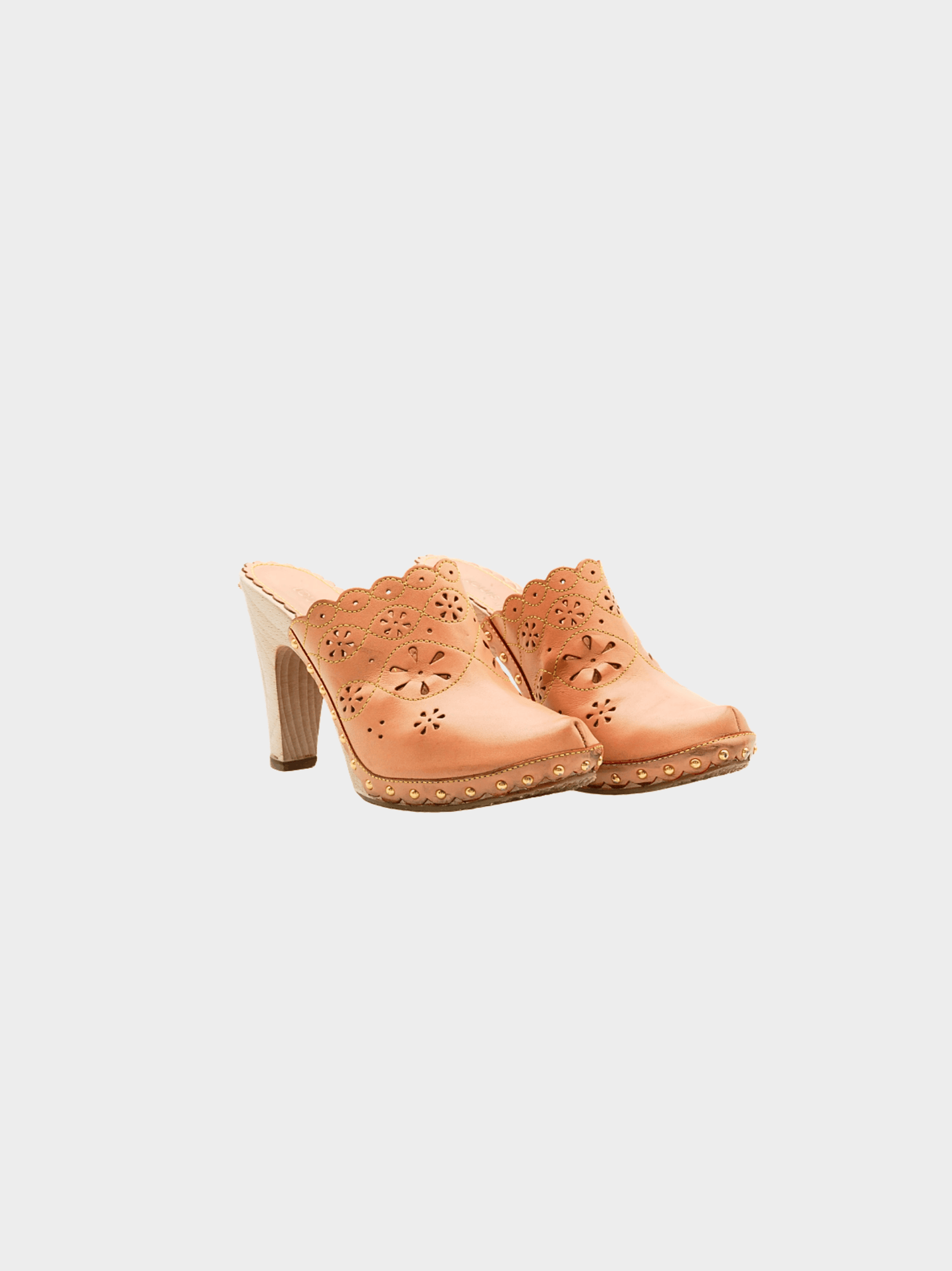 Louis Vuitton by Marc Jacobs 2004 Tan Leather Clogs
