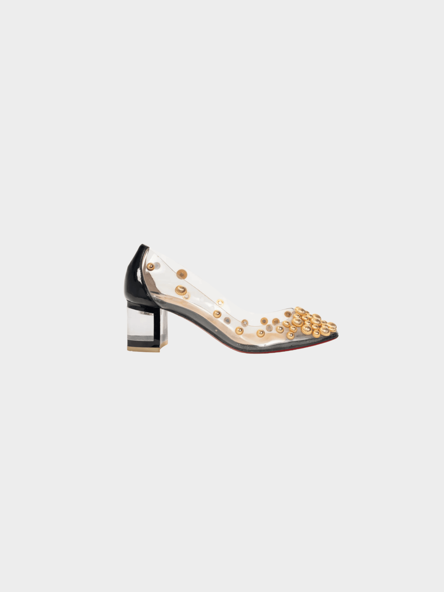 Christian Louboutin 2019 Clear PVC Studded Pumps