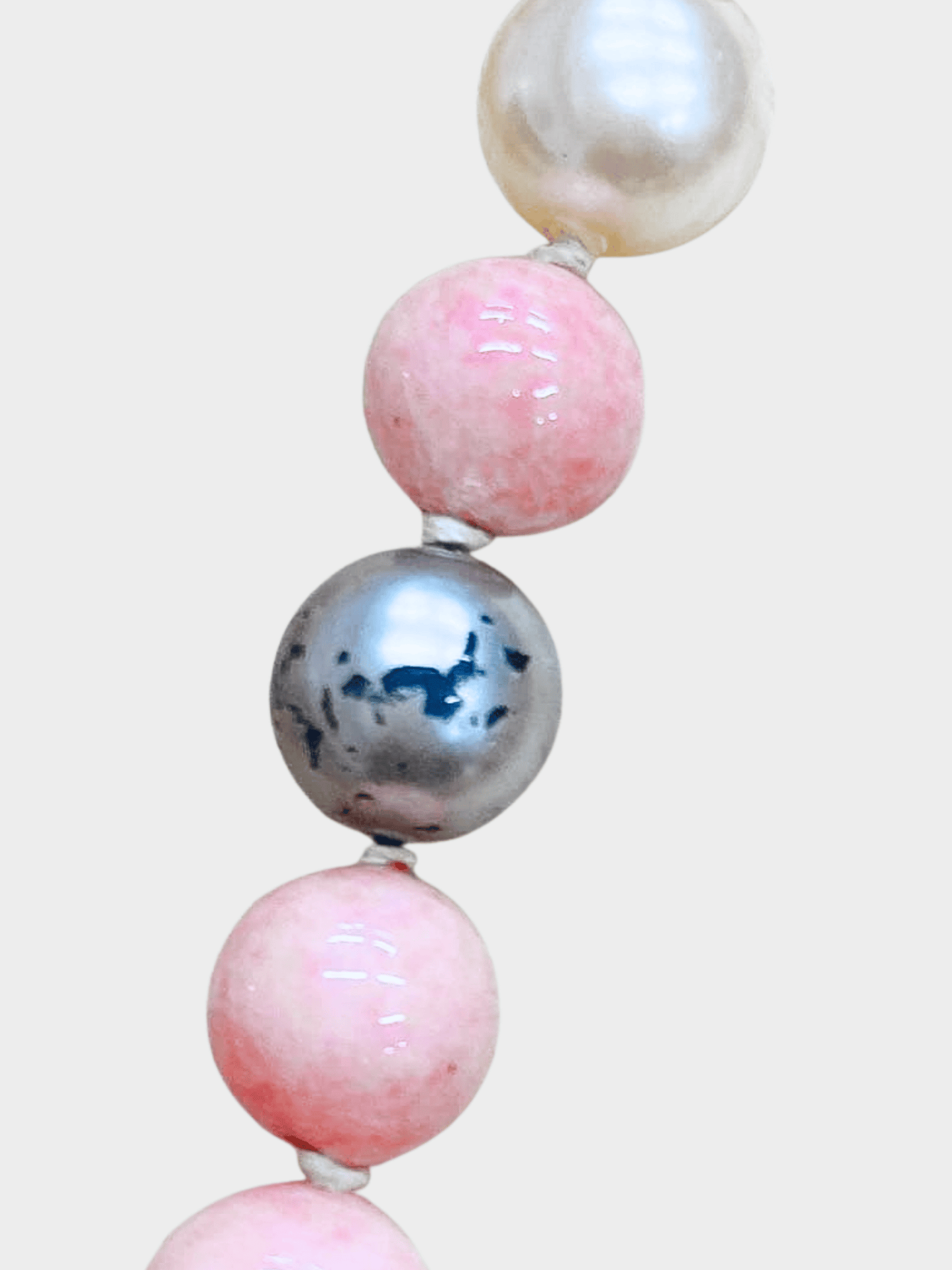Chanel SS 2003 Pink Pear and Gold Chain Necklace
