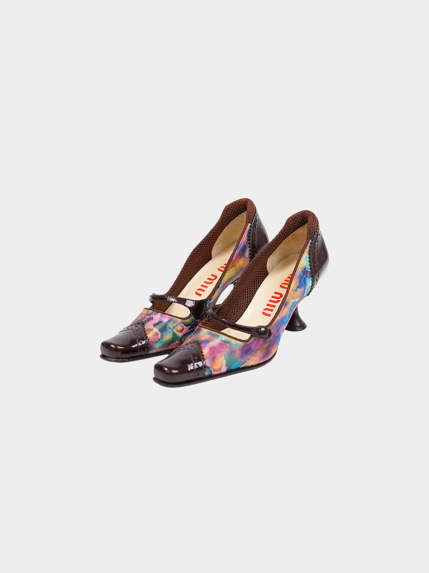 Miu Miu SS1999 Multicolored Holographic Heels