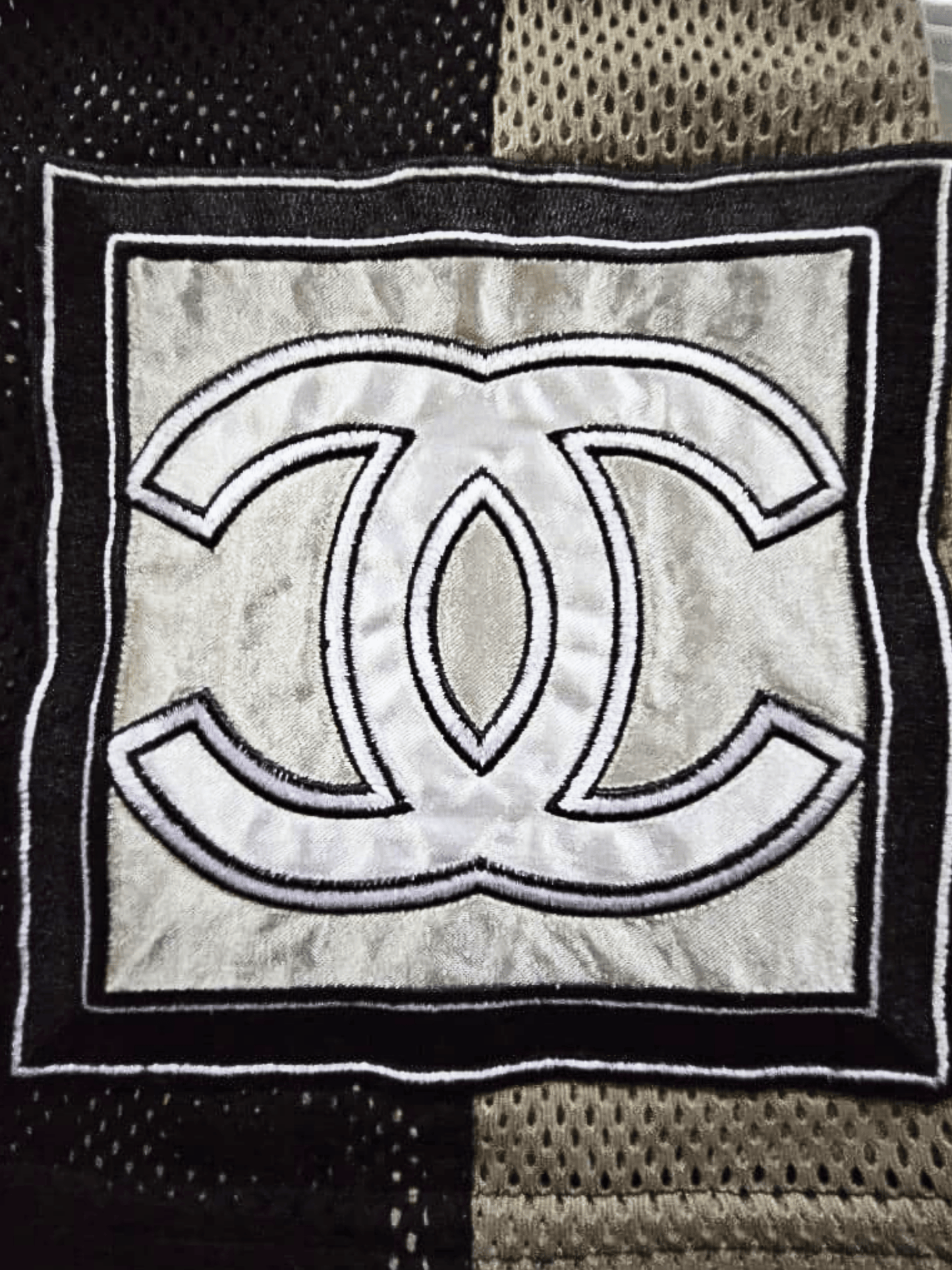Chanel 2004 Black Sport Mesh Top