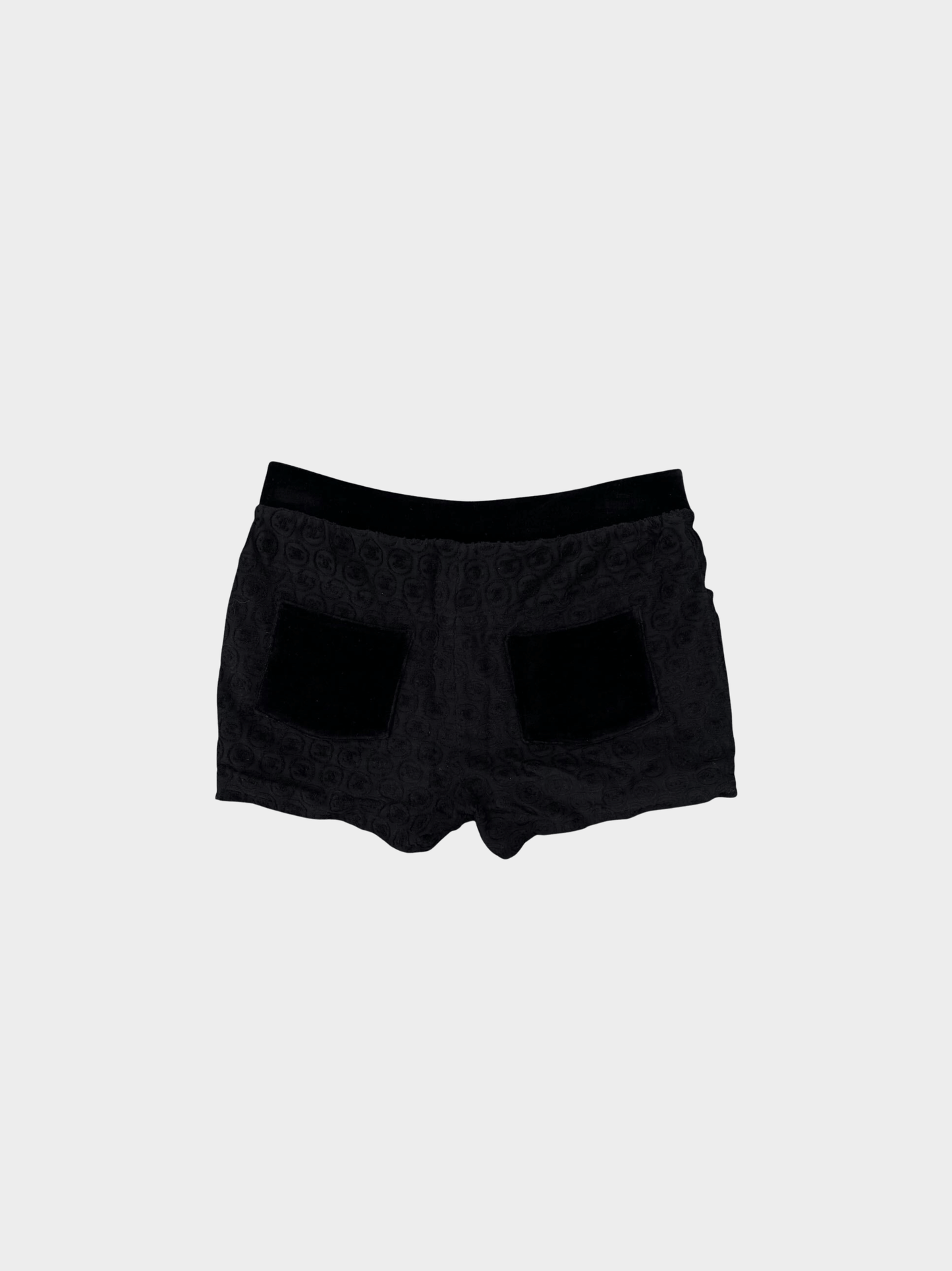 Chanel 2000s Black CC Logo Shorts