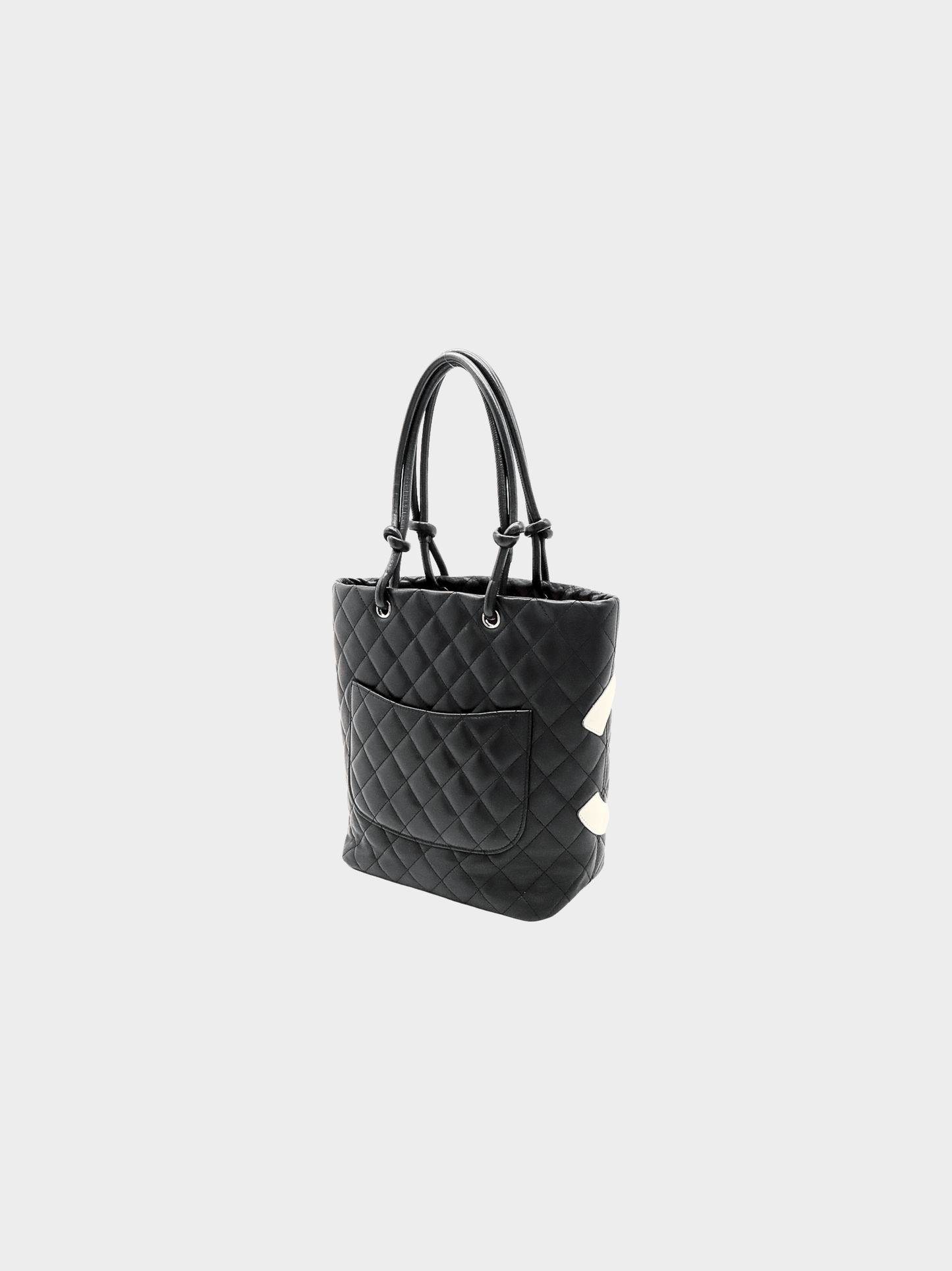 Chanel 2005 Black Cambon Logo Handbag