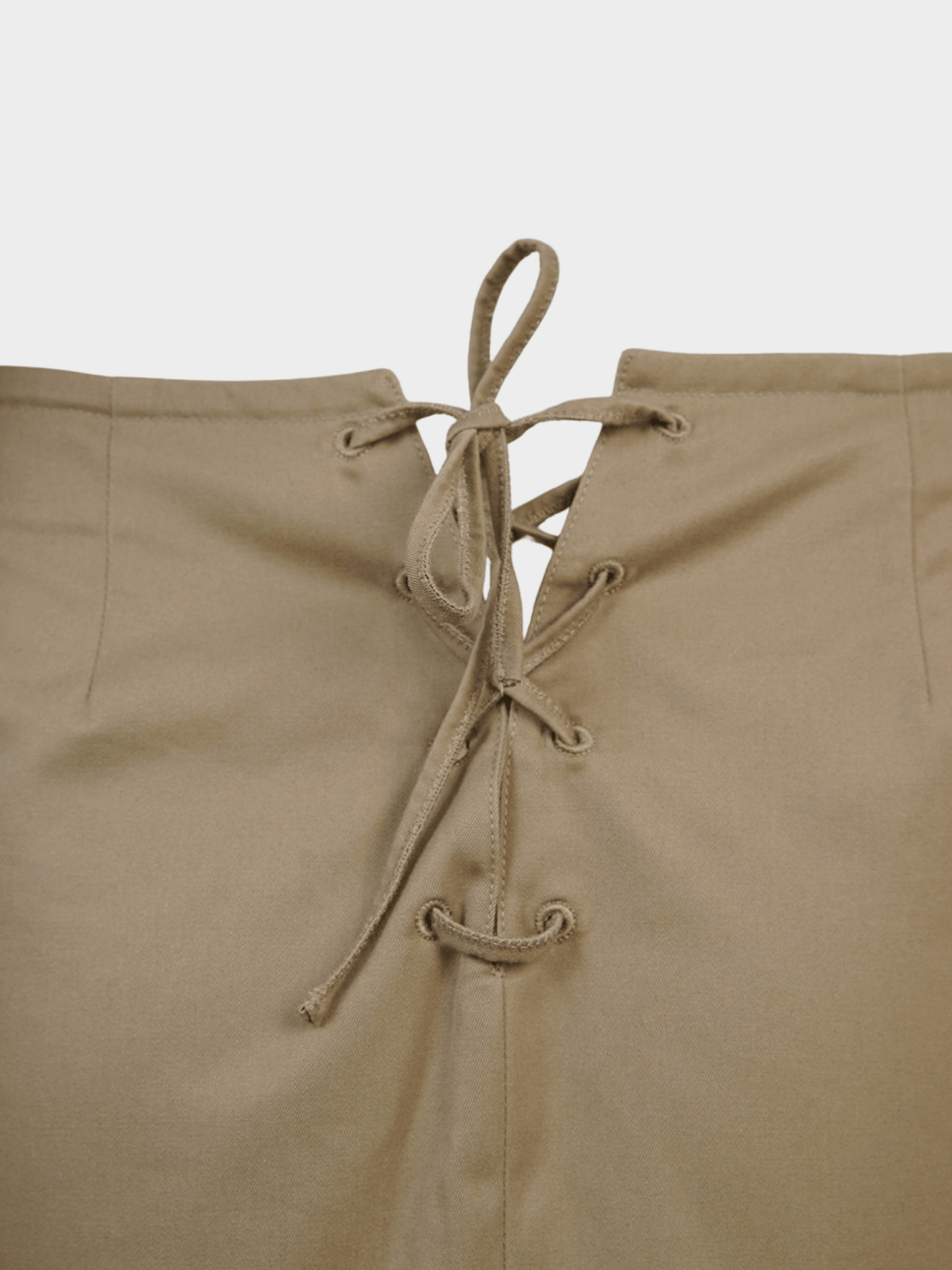 Miu Miu SS 1998 Khaki Top and Skirt Set