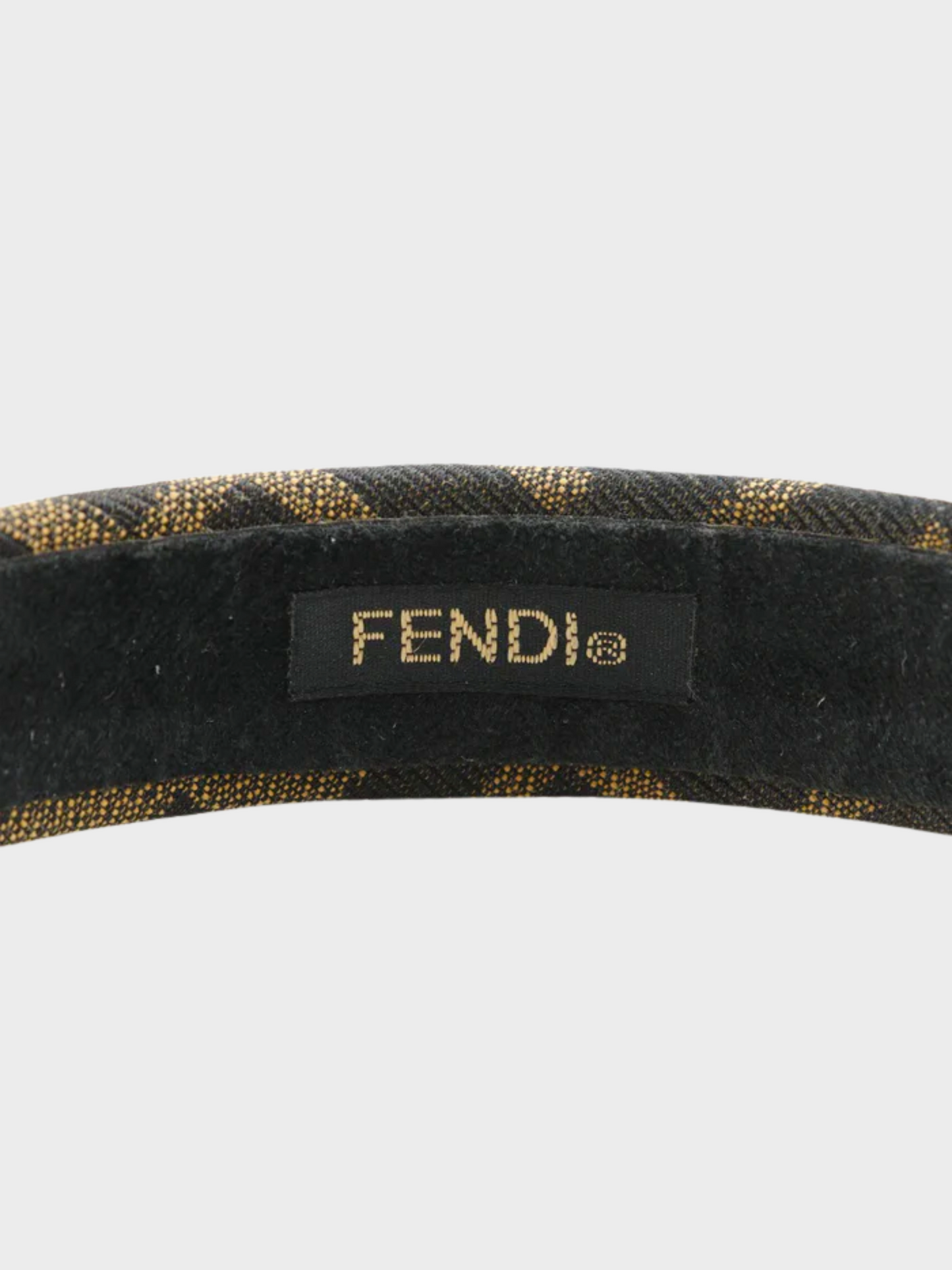 Fendi 2010s Brown Zucca Monogram Headband