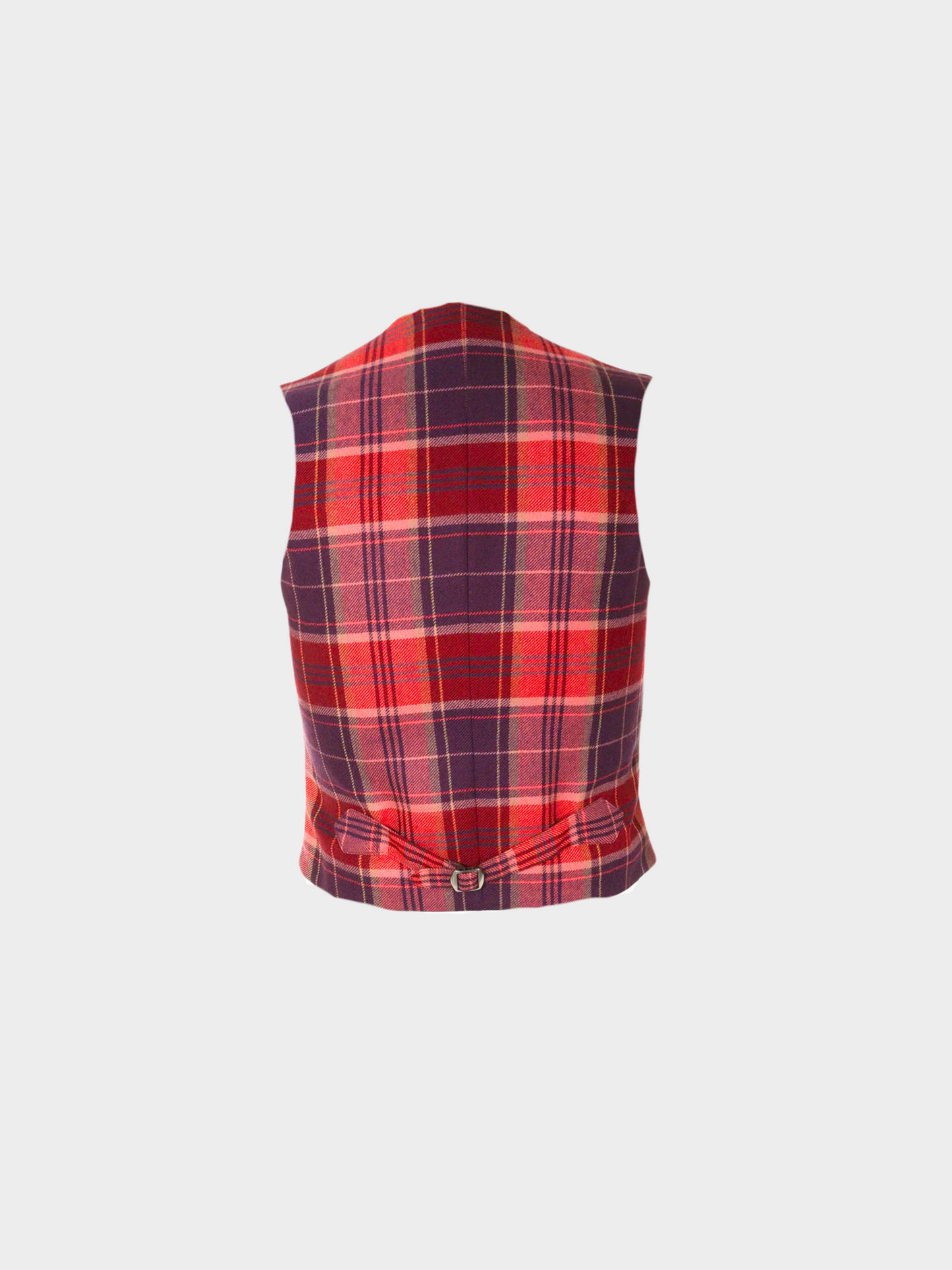Vivienne Westwood SW 2014 Red Tartan Buttoned Vest