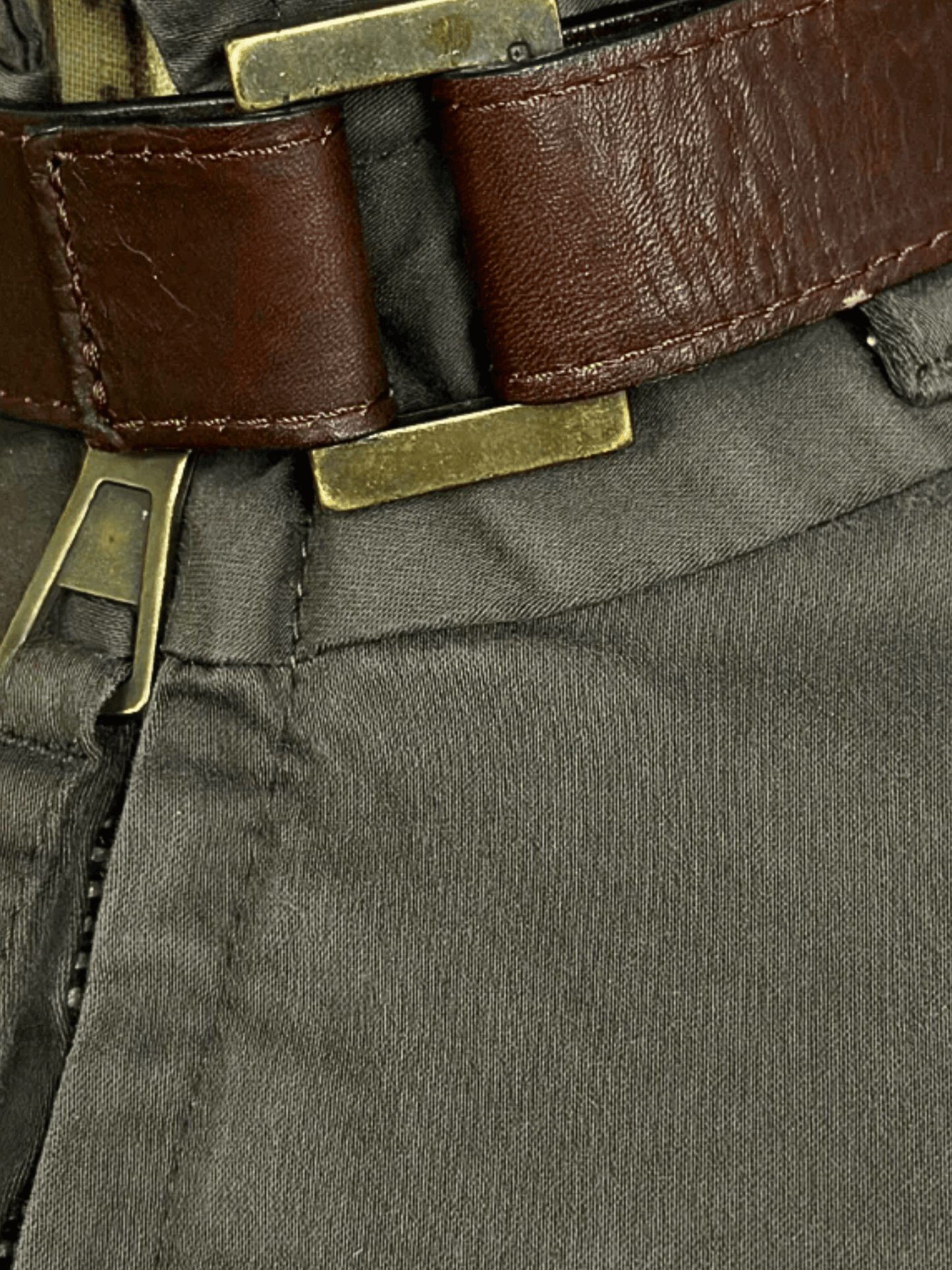 Dsquared2 FW 2003 Brown Leather Strap Top