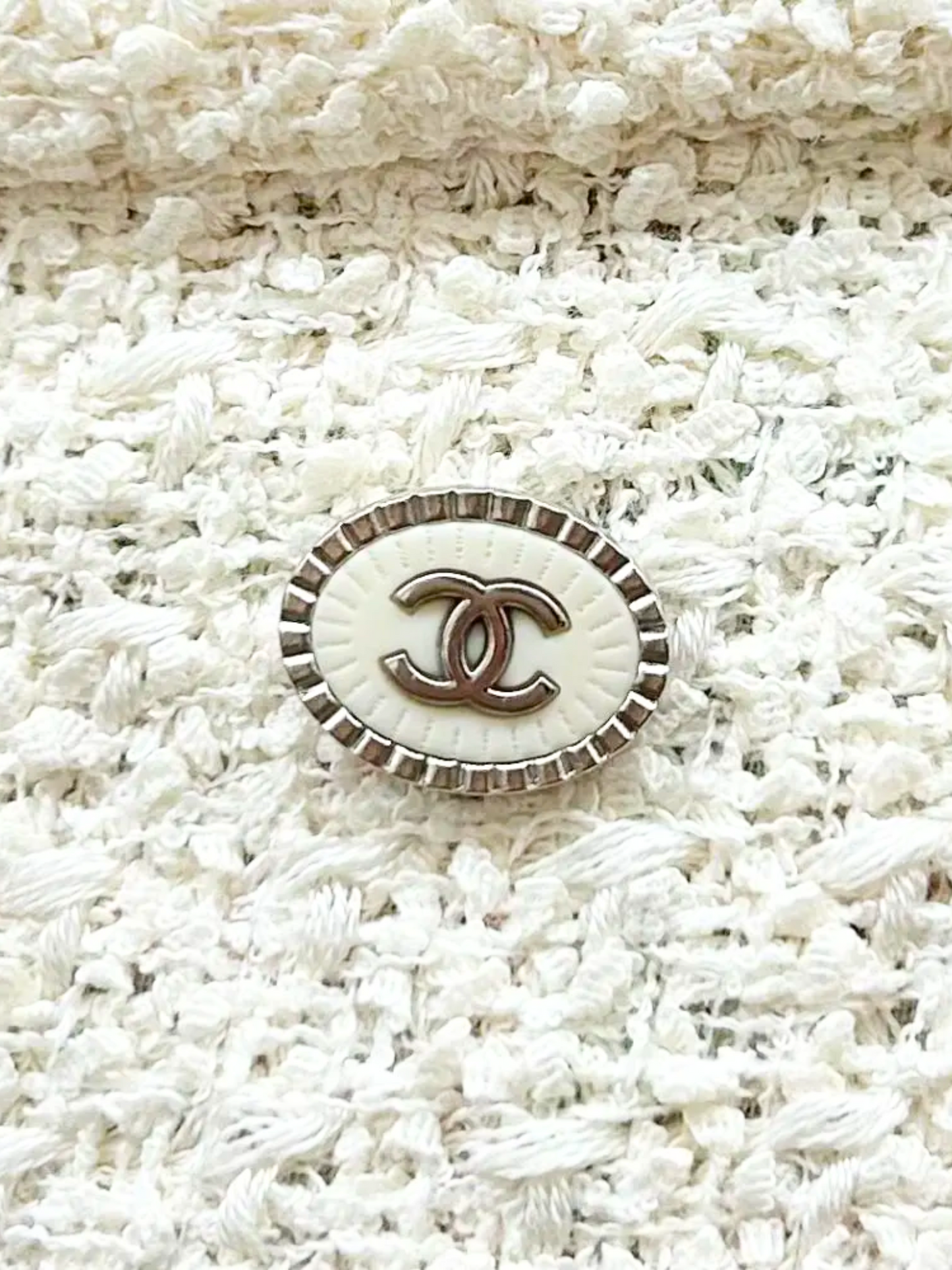 Chanel 2020 Ivory Tweed Mini Skirt