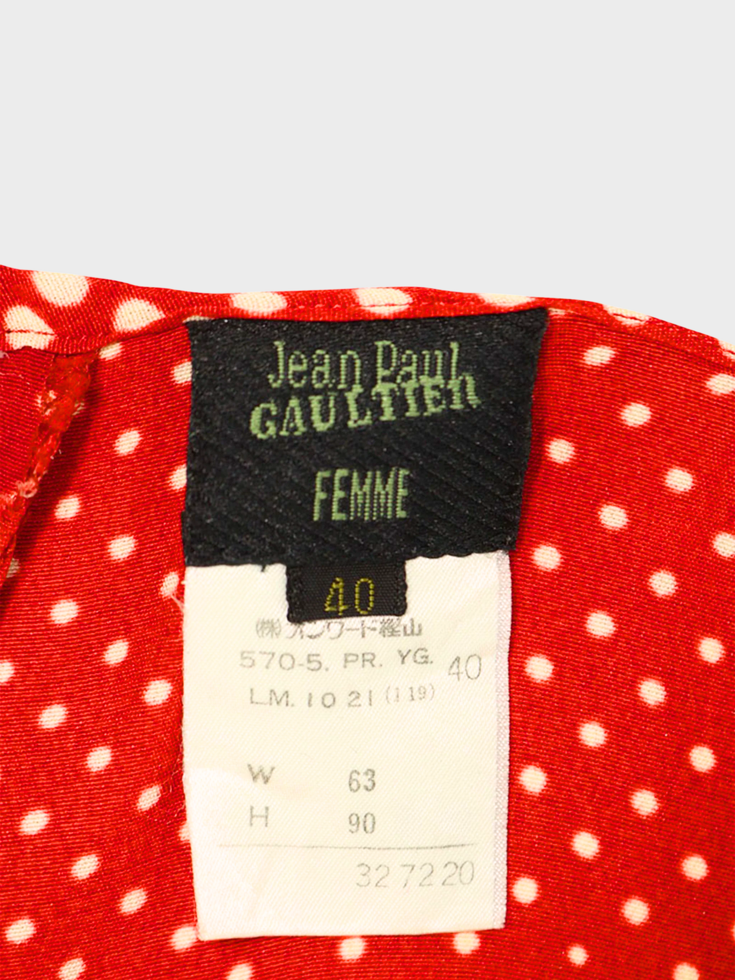 Jean Paul Gaultier SS 1996 Red Tromp L'oeil Pants