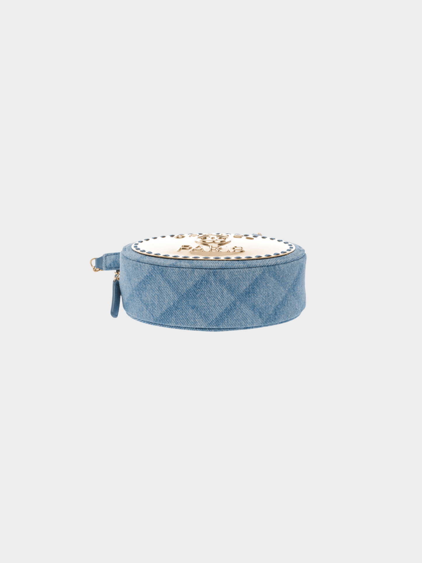 Chanel 2021 Blue Denim Vanity Clutch