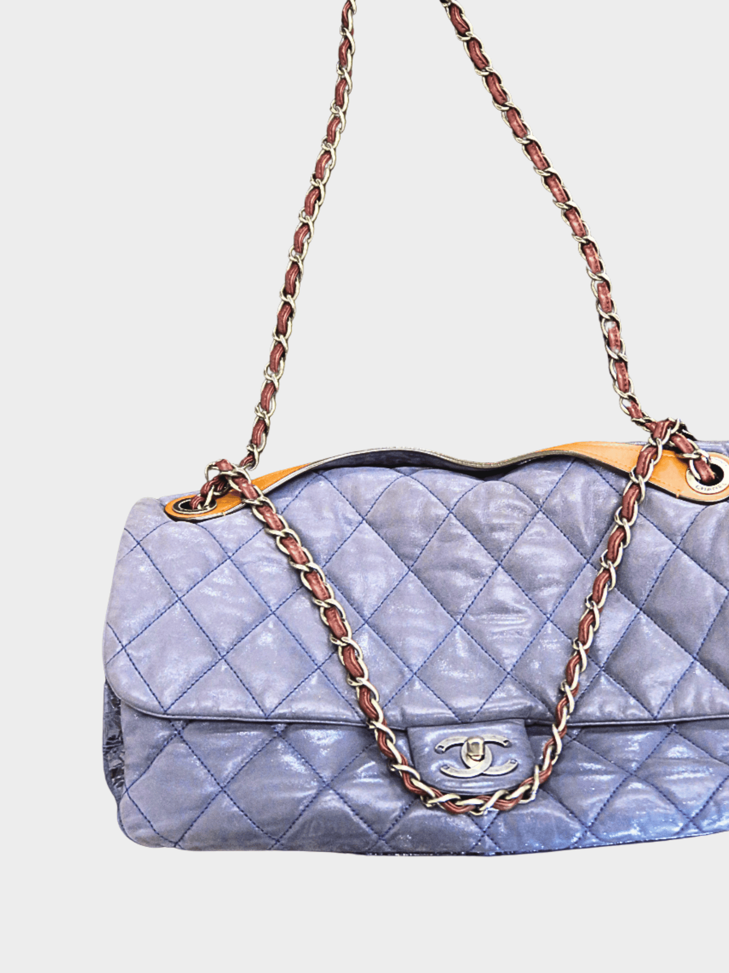 Chanel 2011 Azure Blue Jumbo Flap Bag