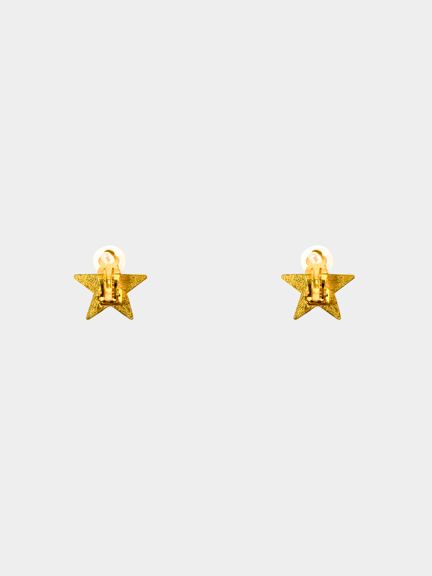 Chanel 2001 Gold Star Clip-on Earrings