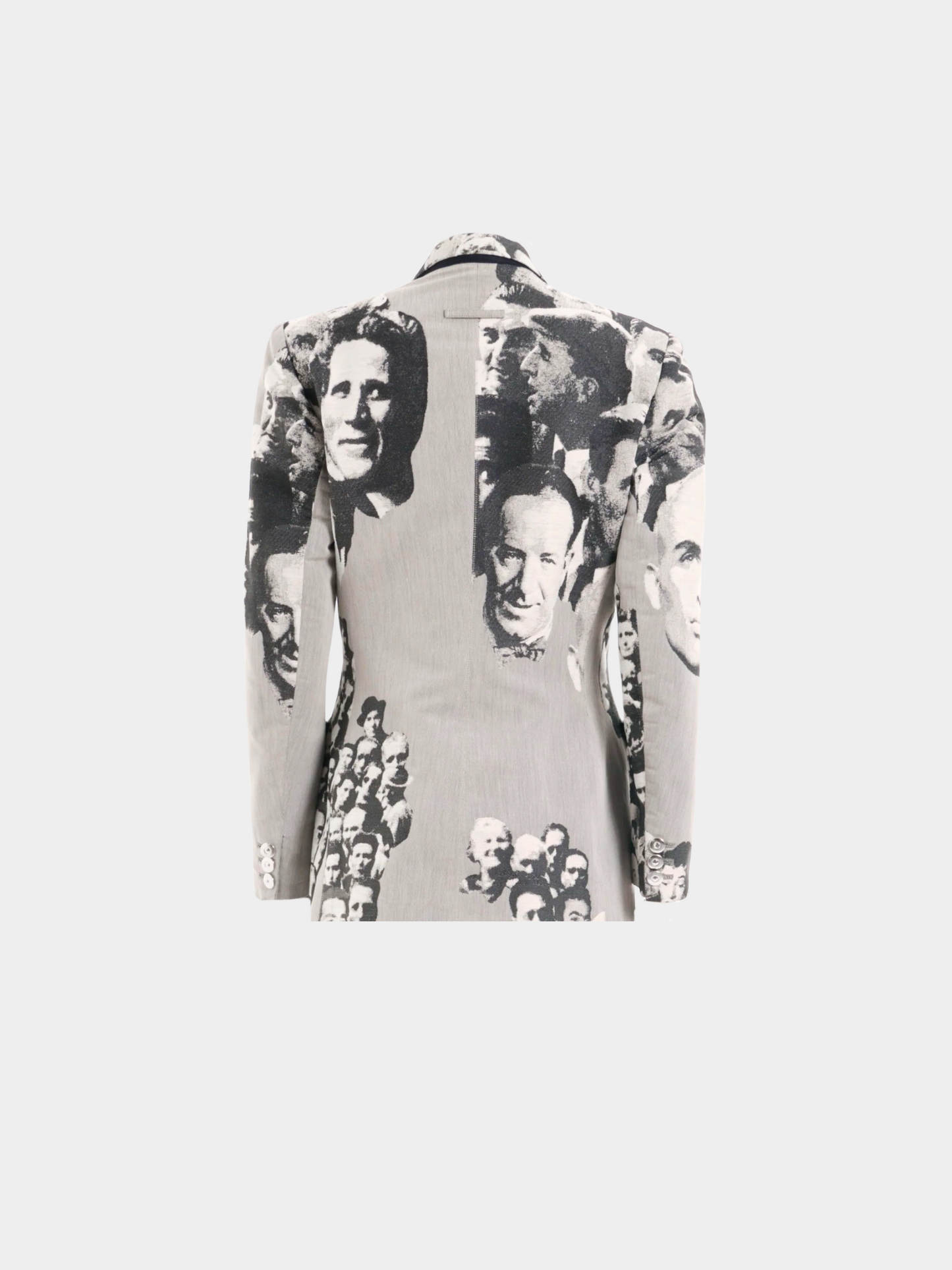 Jean Paul Gaultier FW 1992 ‘Fanatics of Photography’ Grey jacquard faces blazer