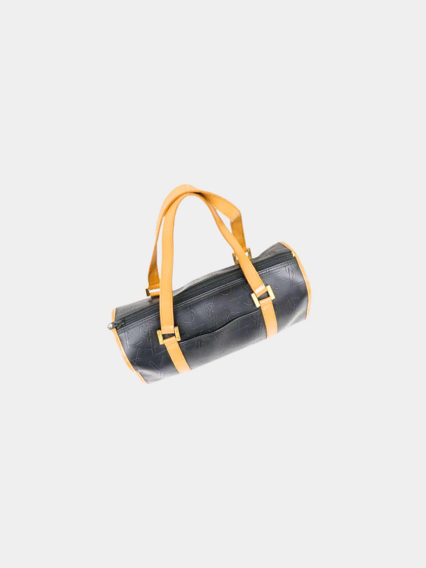 Yves Saint Laurent 2010s Black Leather Boston Bag