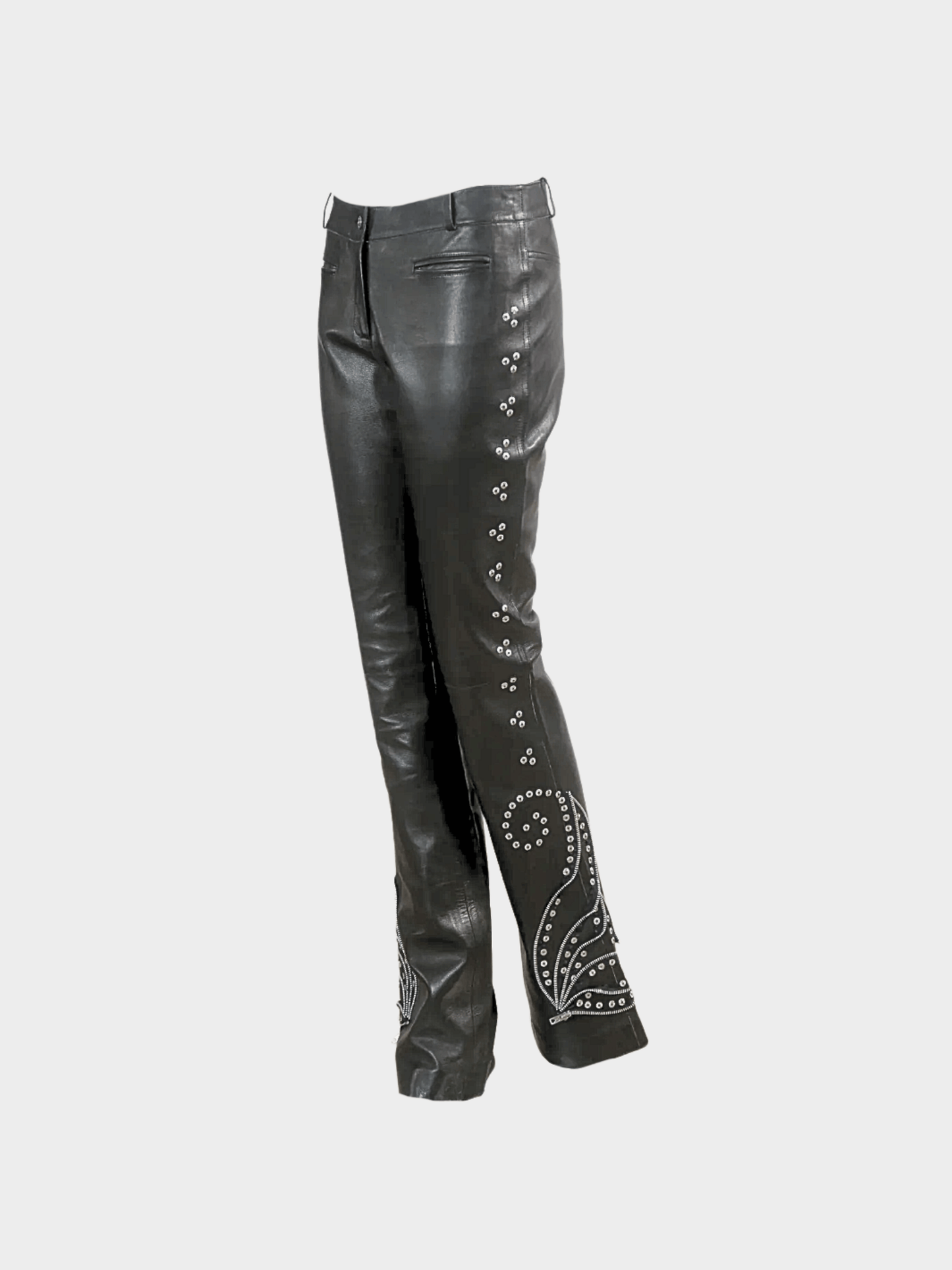 Christian Dior FW 2003 Black Leather Pants