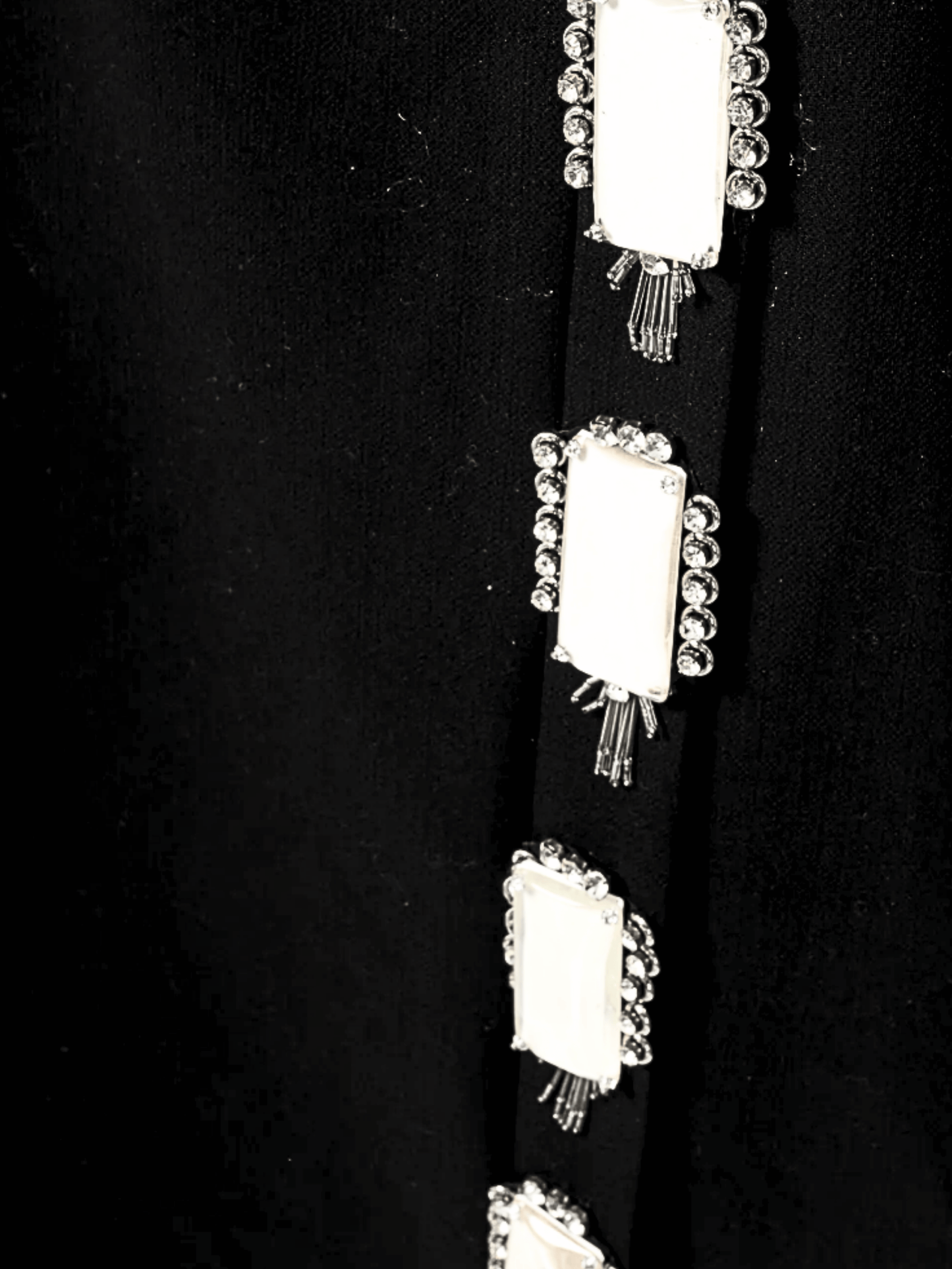 Prada AW 2012 Black Wool-Crepe Crystal-Embellished Dress