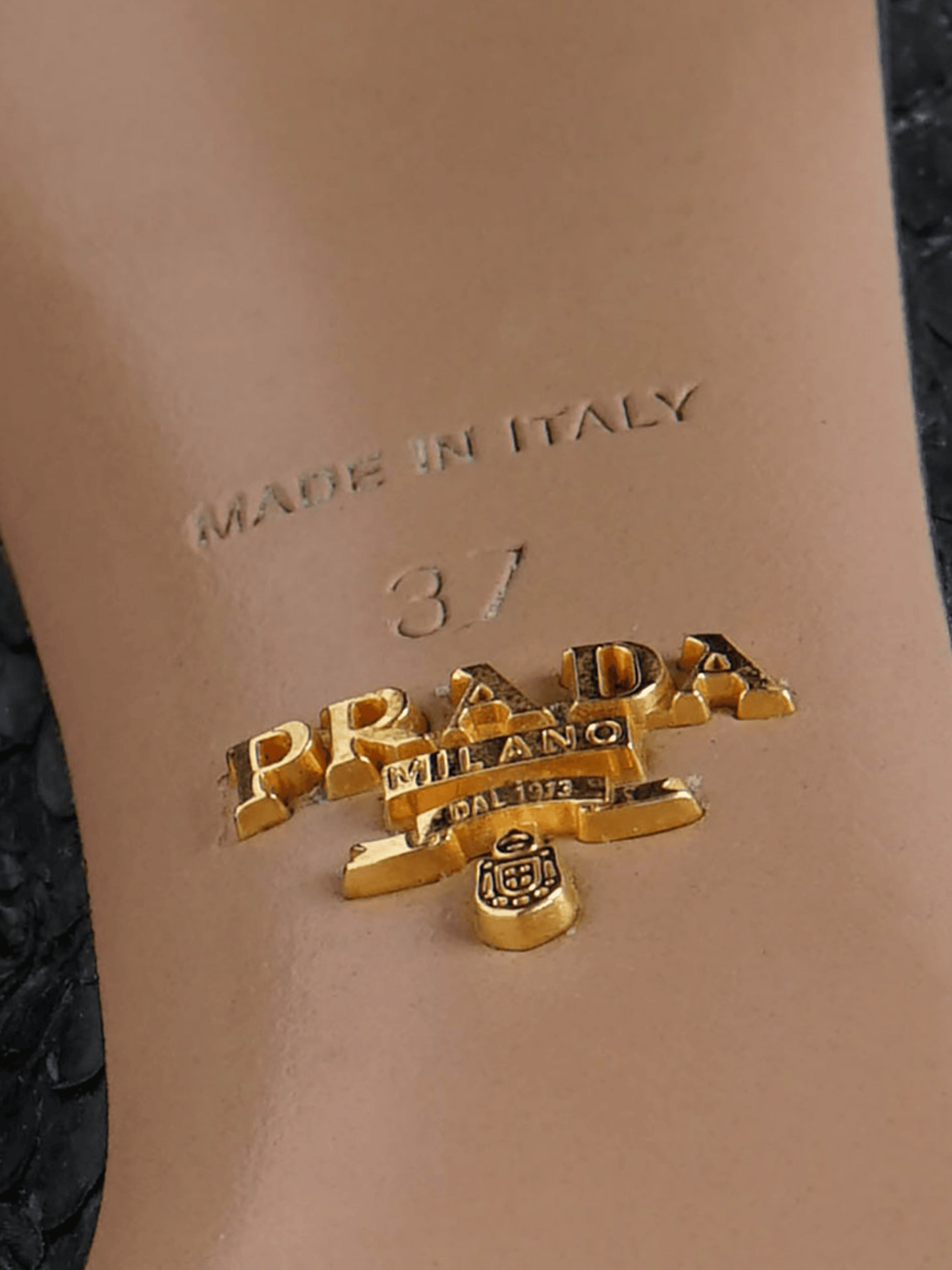 Prada FW 2011 Black Python Leather and Black Fabric Mary Jane Boots