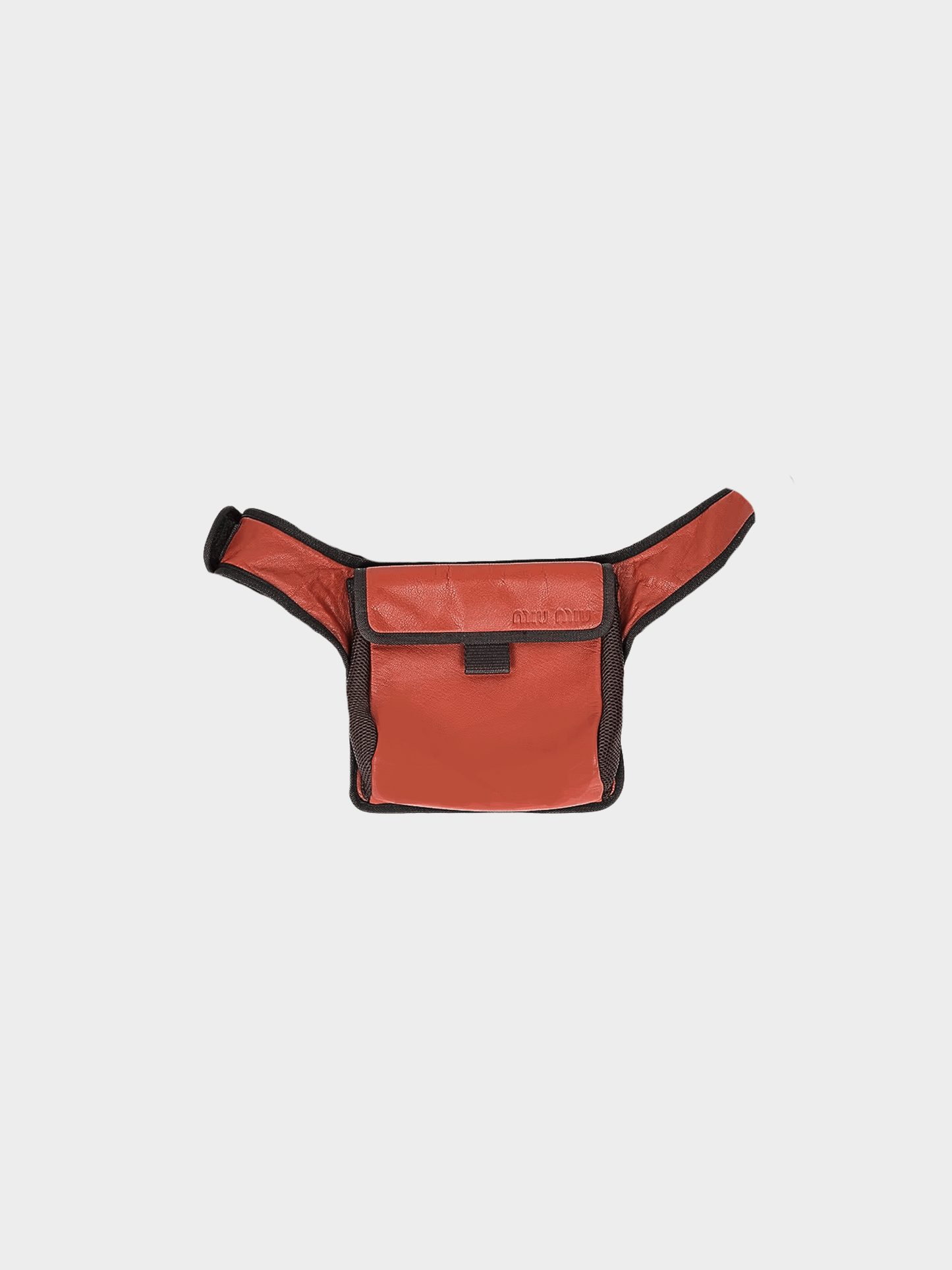 Miu Miu FW 1999 Orange Leather Waist Bag