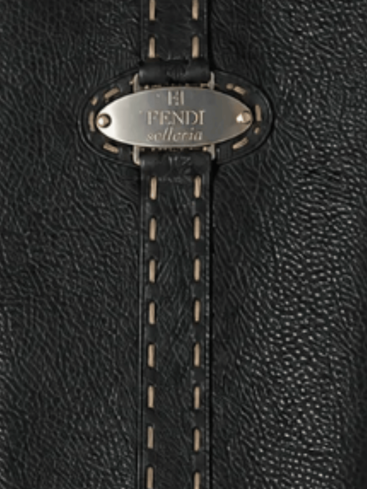 Fendi 2000s Black Leather Mid Calf Boots