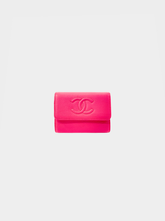 Chanel 2016 Pink CC Wallet