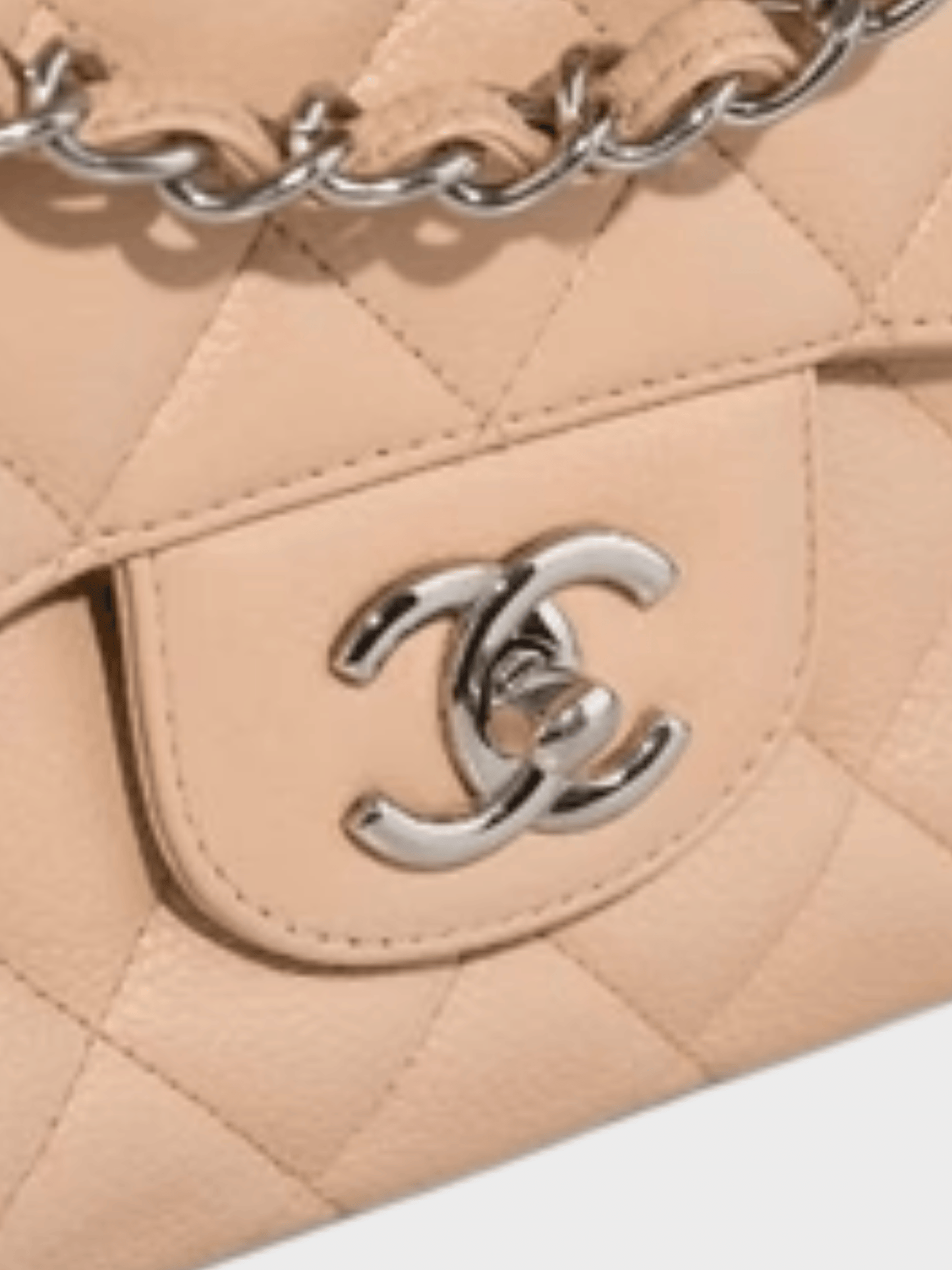 Chanel 2012 Timeless Cream Caviar Flap Bag