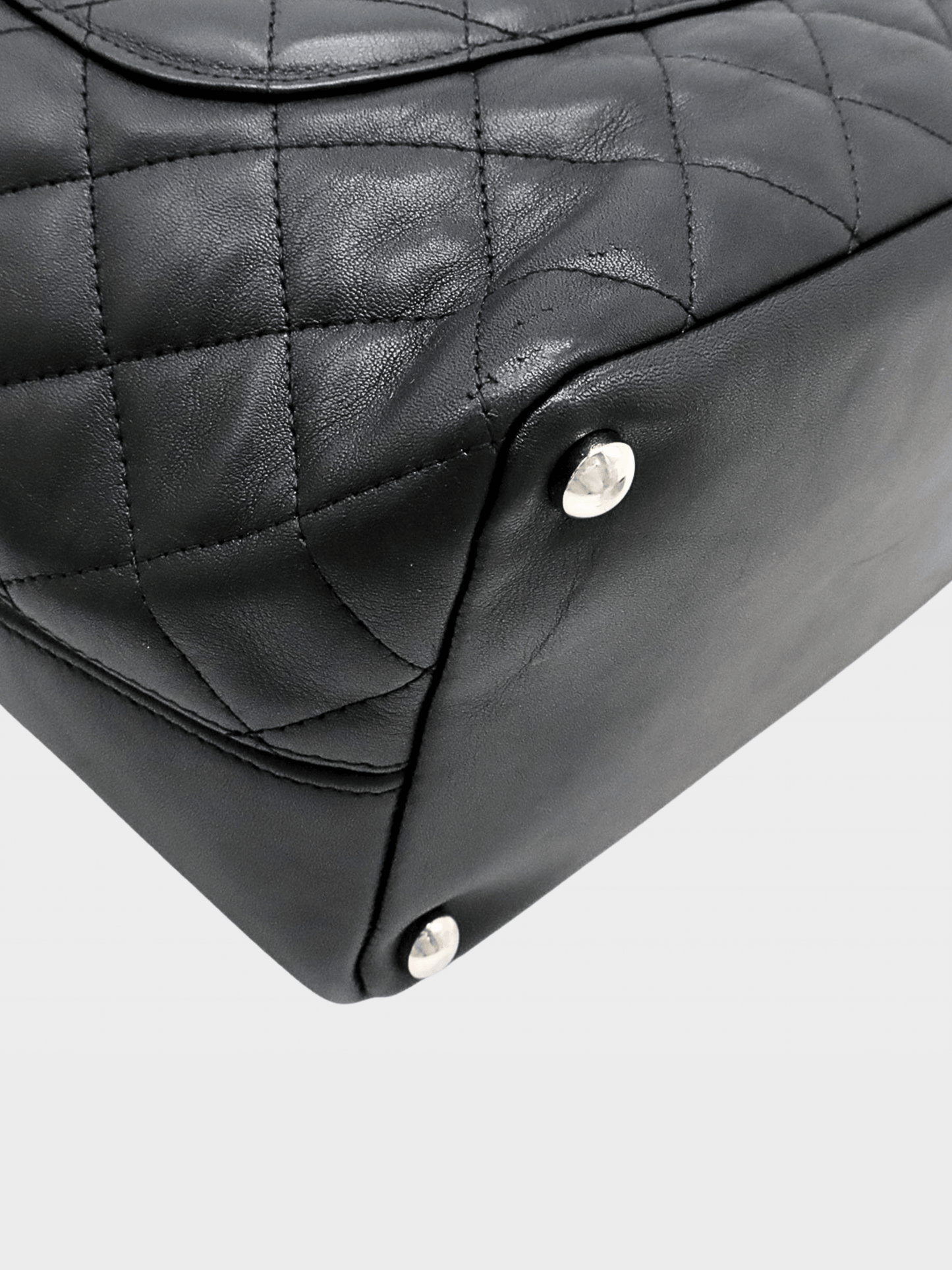 Chanel 2005 Black Cambon Logo Handbag