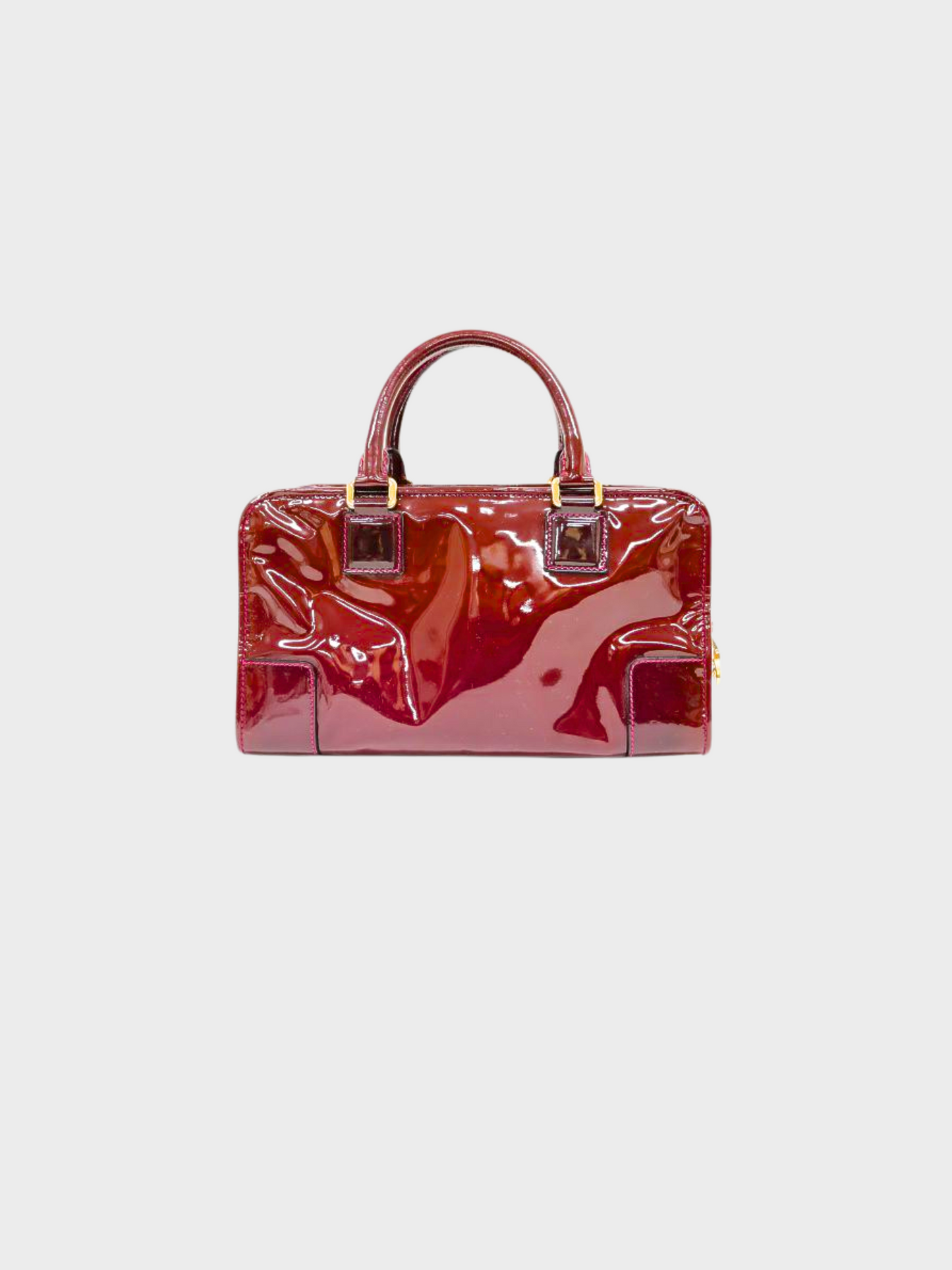 Loewe 2000s Red Patent Leather Amazona 28 Bag