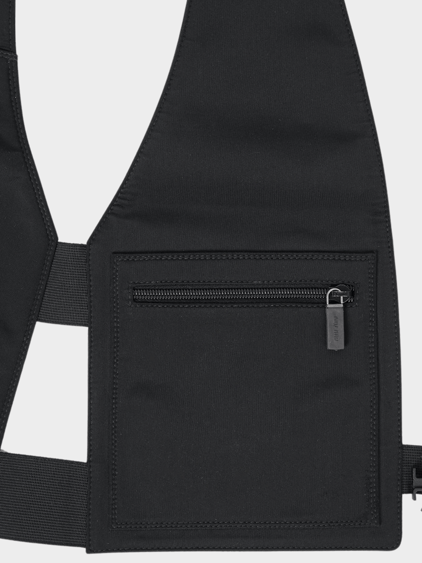 Miu Miu SS 1999 Black Vest Bag