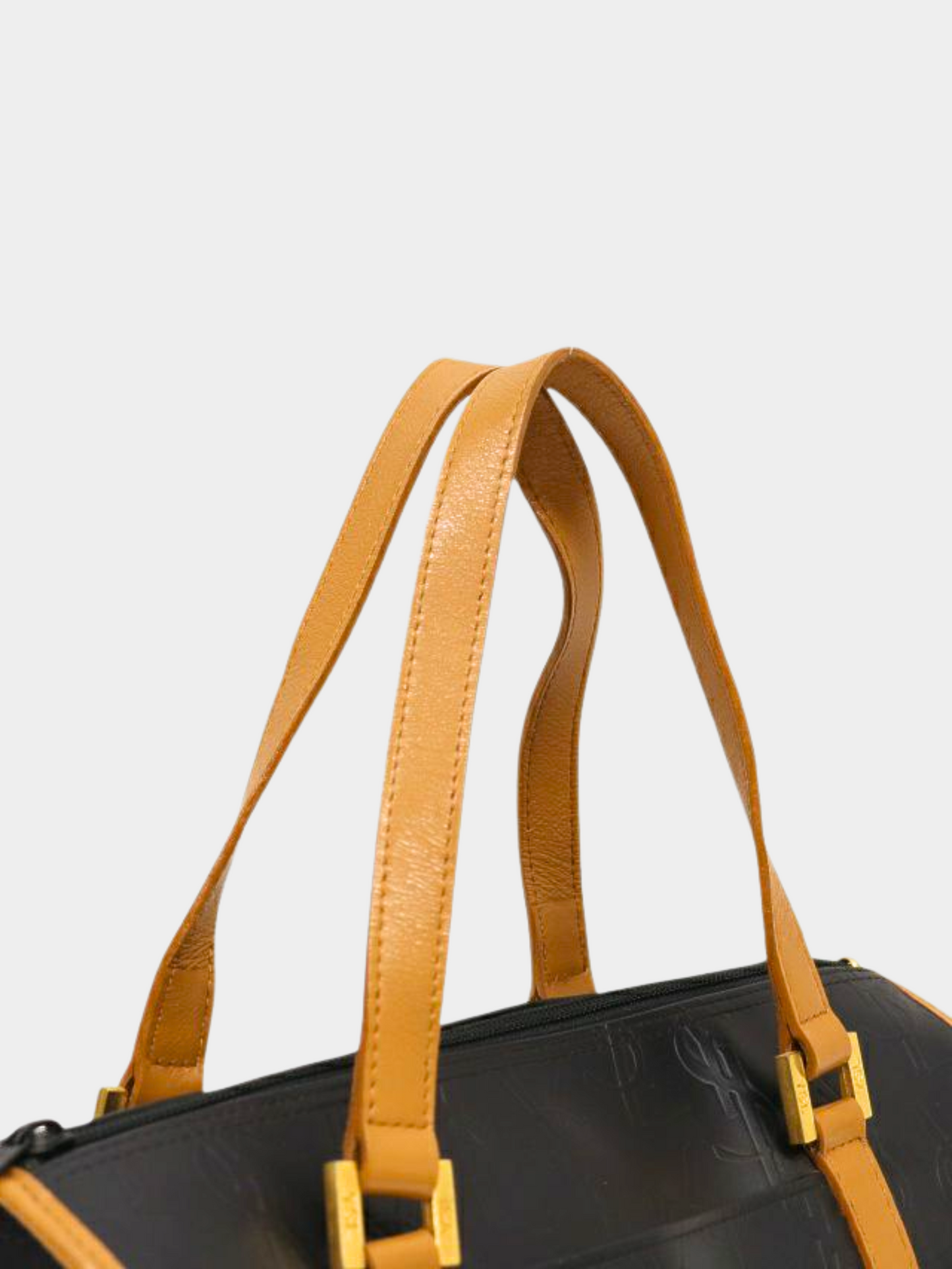 Yves Saint Laurent 2010s Black Leather Boston Bag
