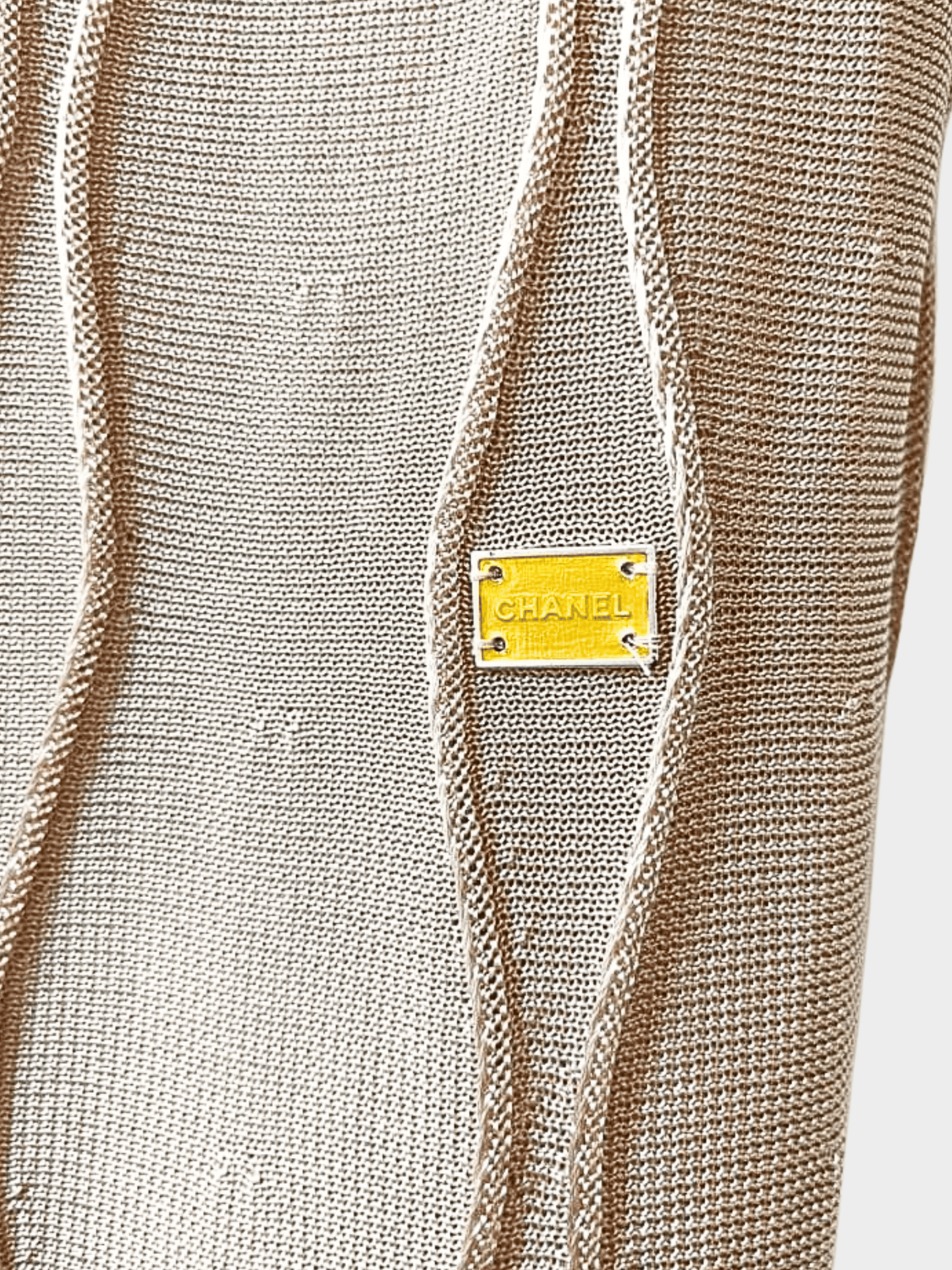 Chanel SS 2005 Runway Crochet Panel Midi Dress