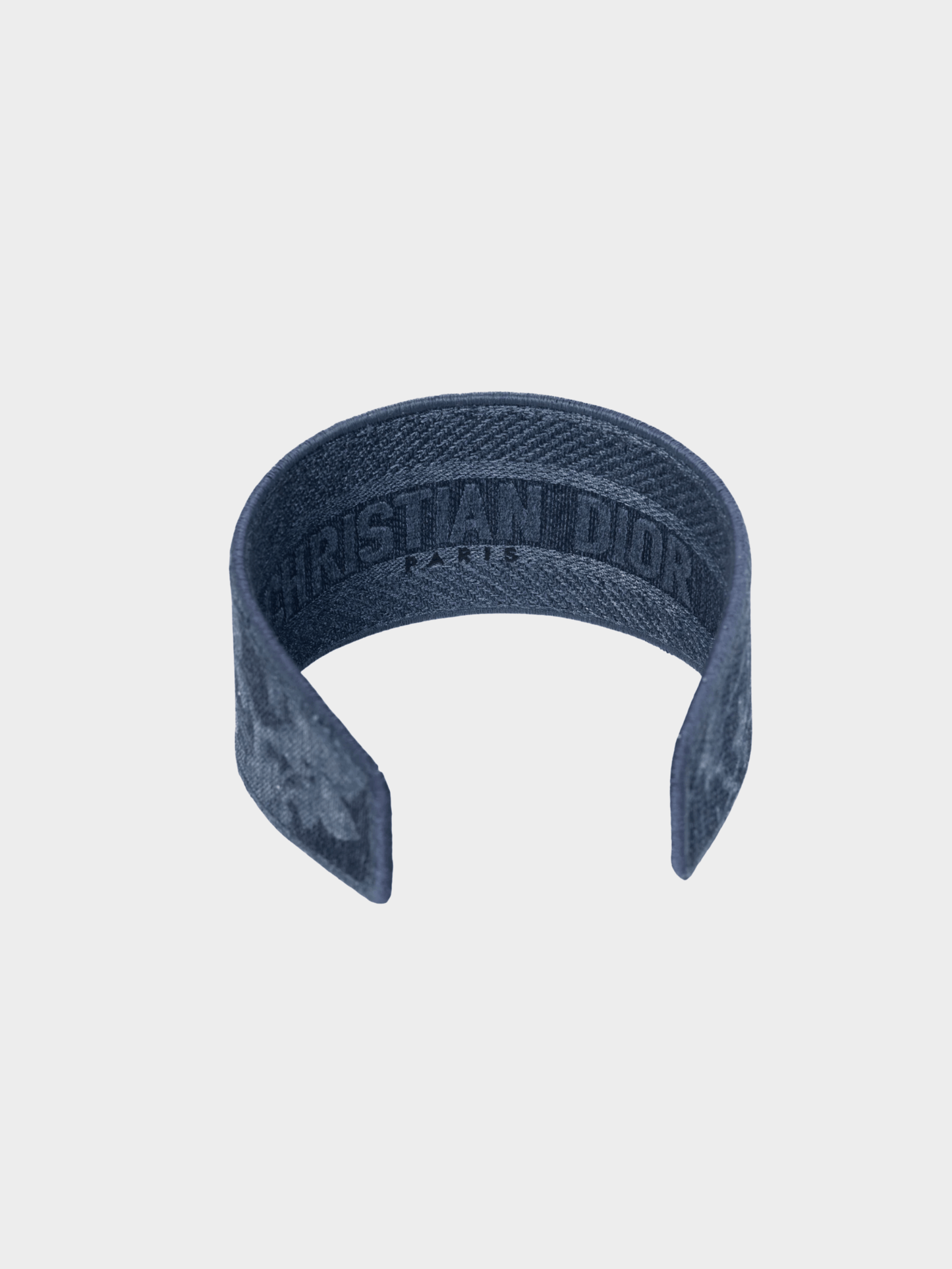 Christian Dior 2020s Blue Toile de Jouy Denim Headband