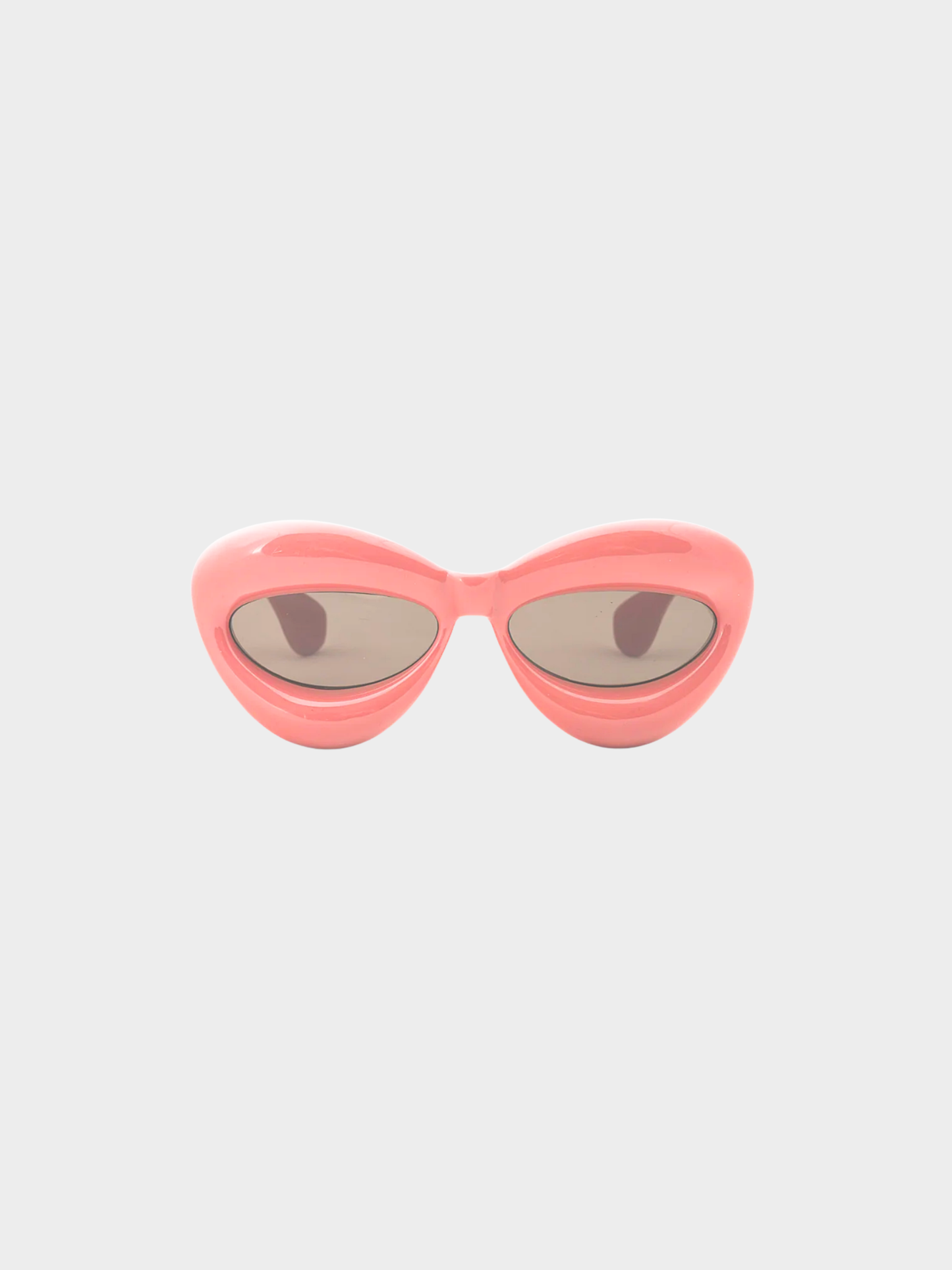 Loewe 2023 Shiny Pink Cat Eye Inflated Sunglasses