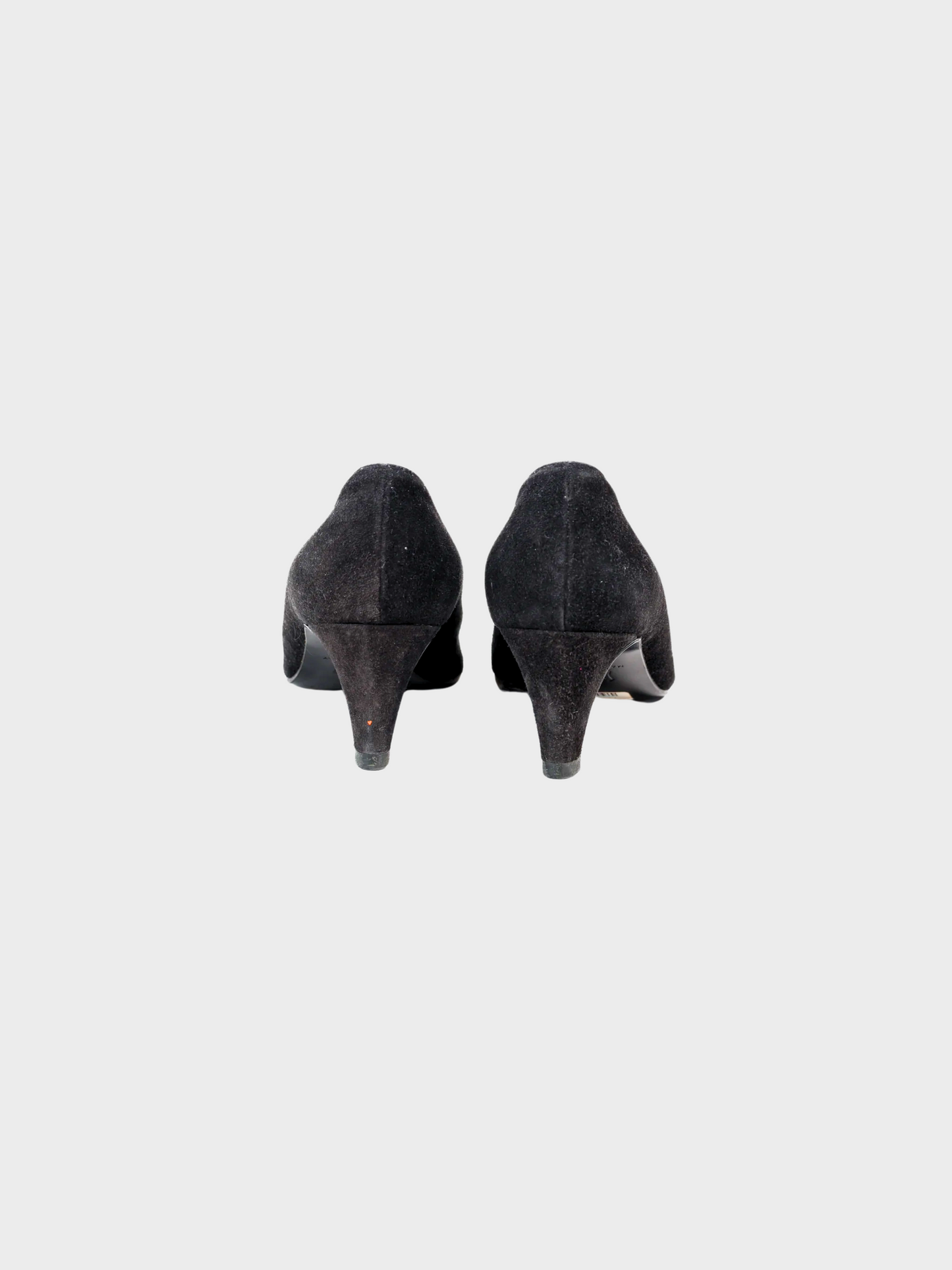 Moschino 1990s Black Suede Lucky Dice Heels