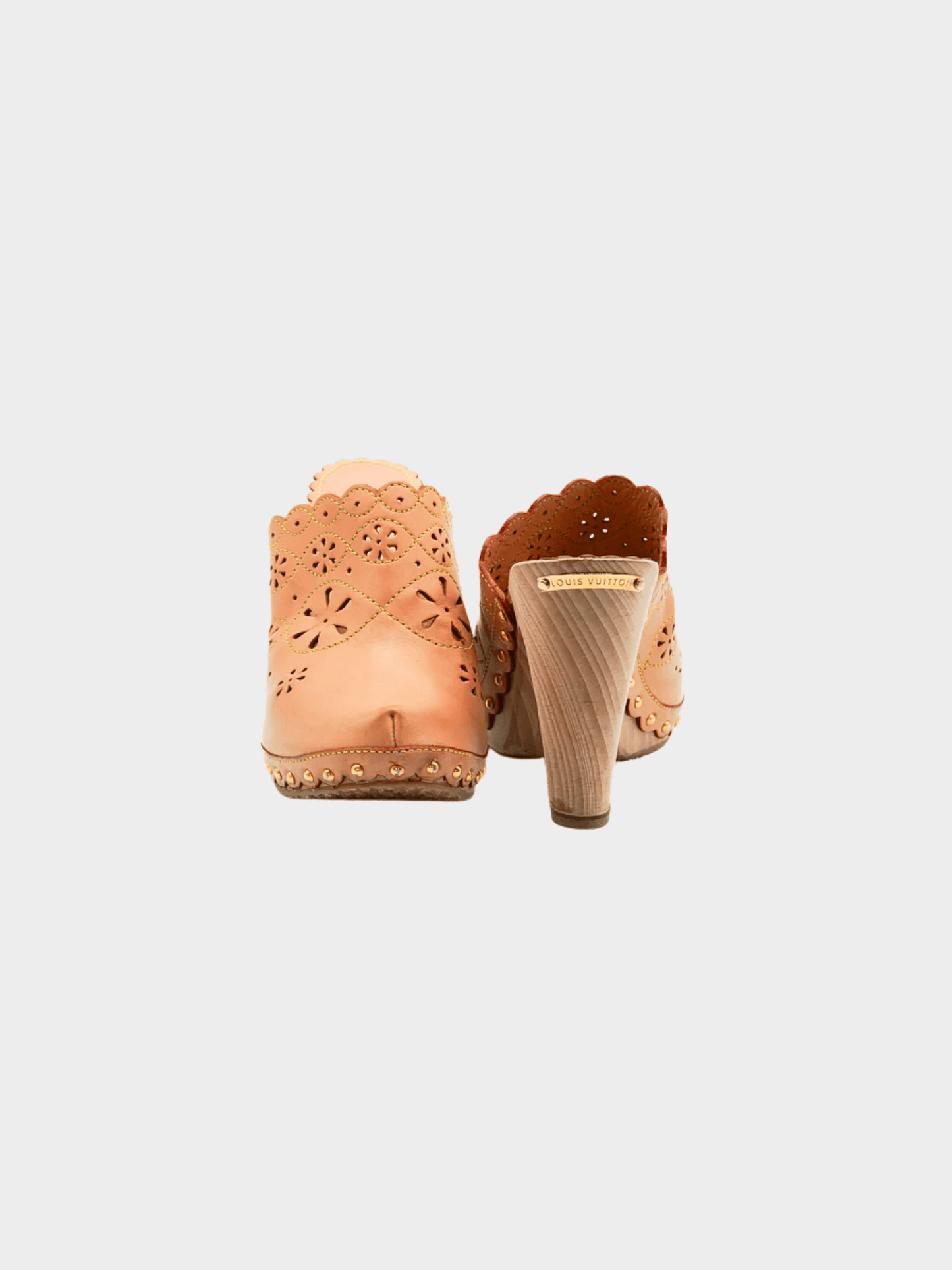 Louis Vuitton by Marc Jacobs 2004 Tan Leather Clogs