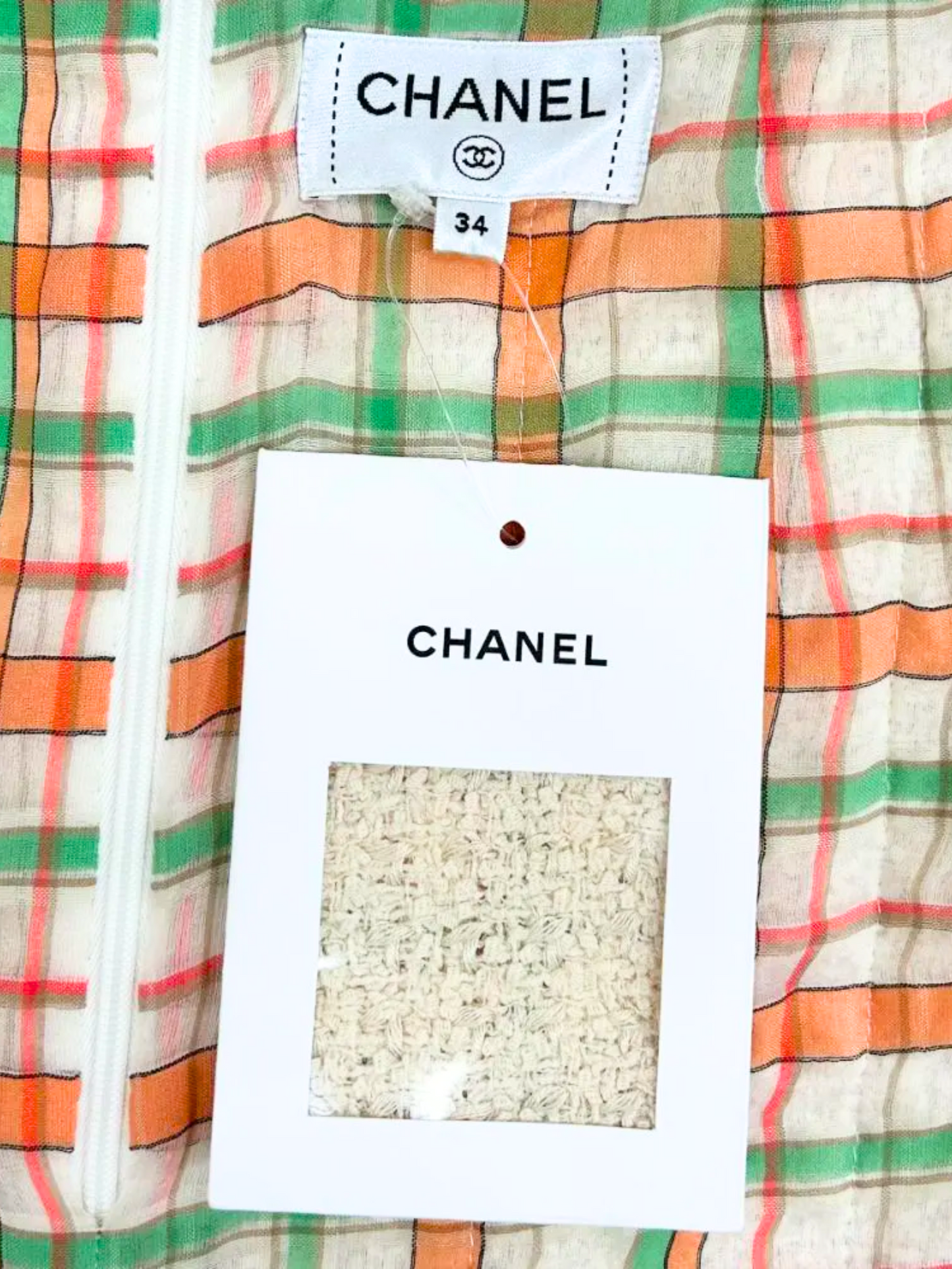 Chanel 2020 Ivory Tweed Mini Skirt