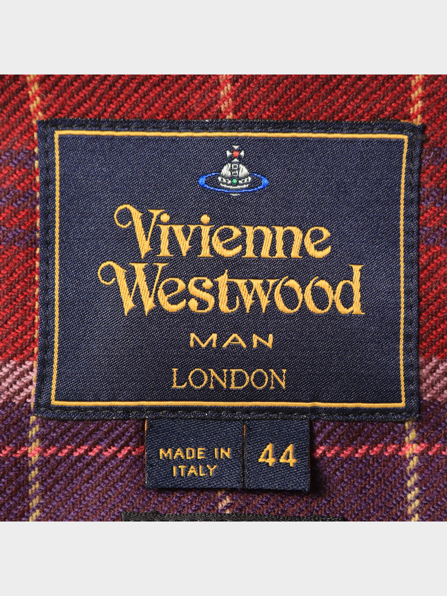 Vivienne Westwood SW 2014 Red Tartan Buttoned Vest