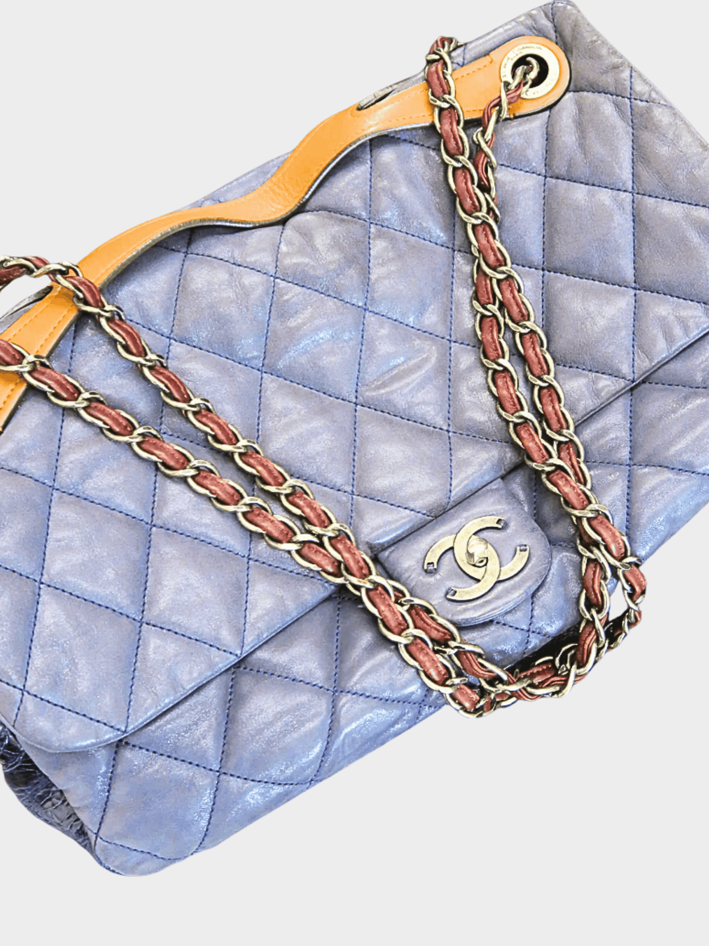 Chanel 2011 Azure Blue Jumbo Flap Bag