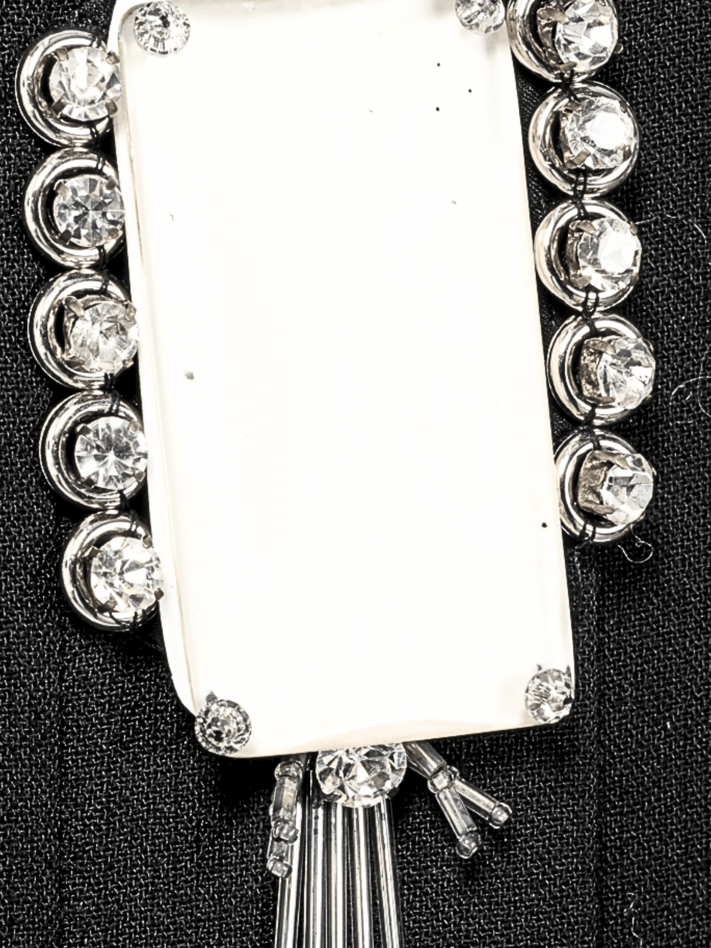 Prada AW 2012 Black Wool-Crepe Crystal-Embellished Dress