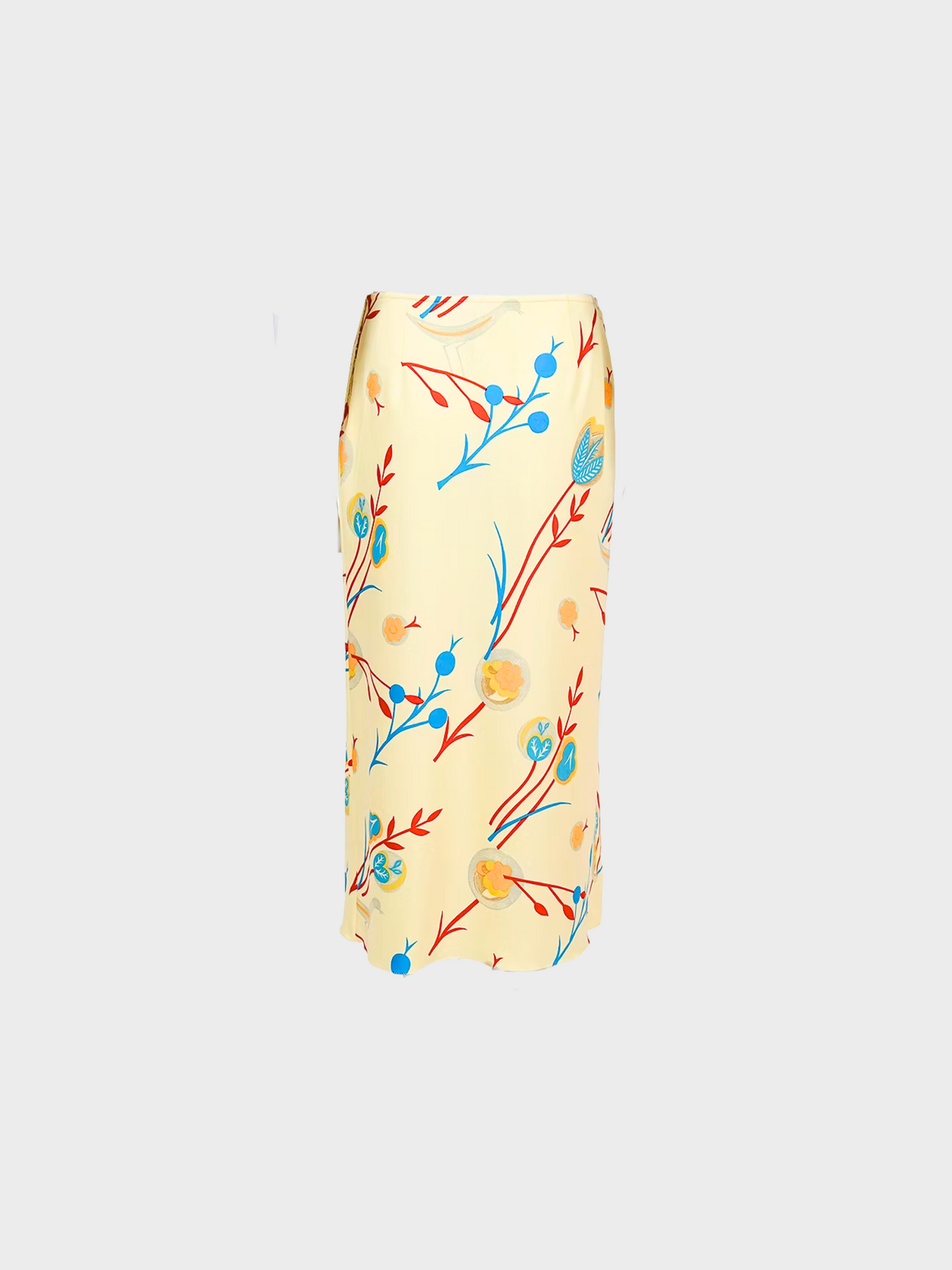 Miu Miu SS 1997 Yellow Floral Skirt