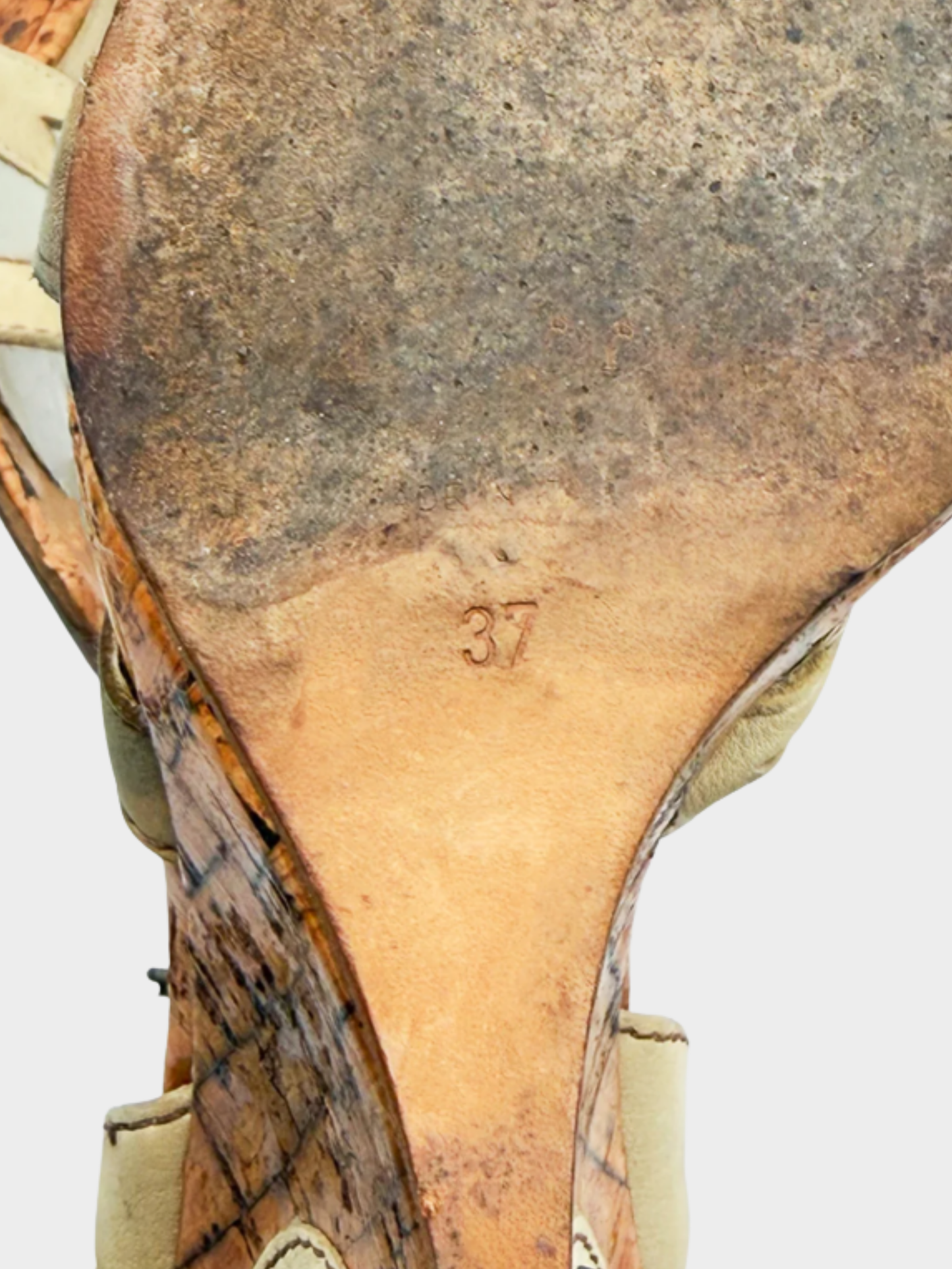 Christian Dior SS 2006 Beige “Gaucho” sandals