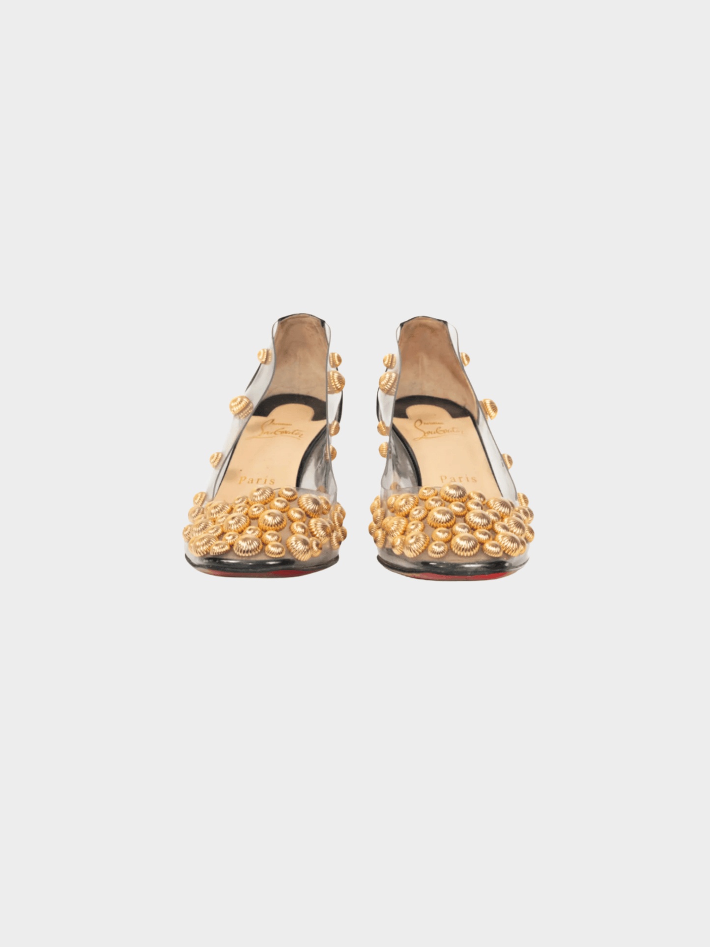 Christian Louboutin 2019 Clear PVC Studded Pumps