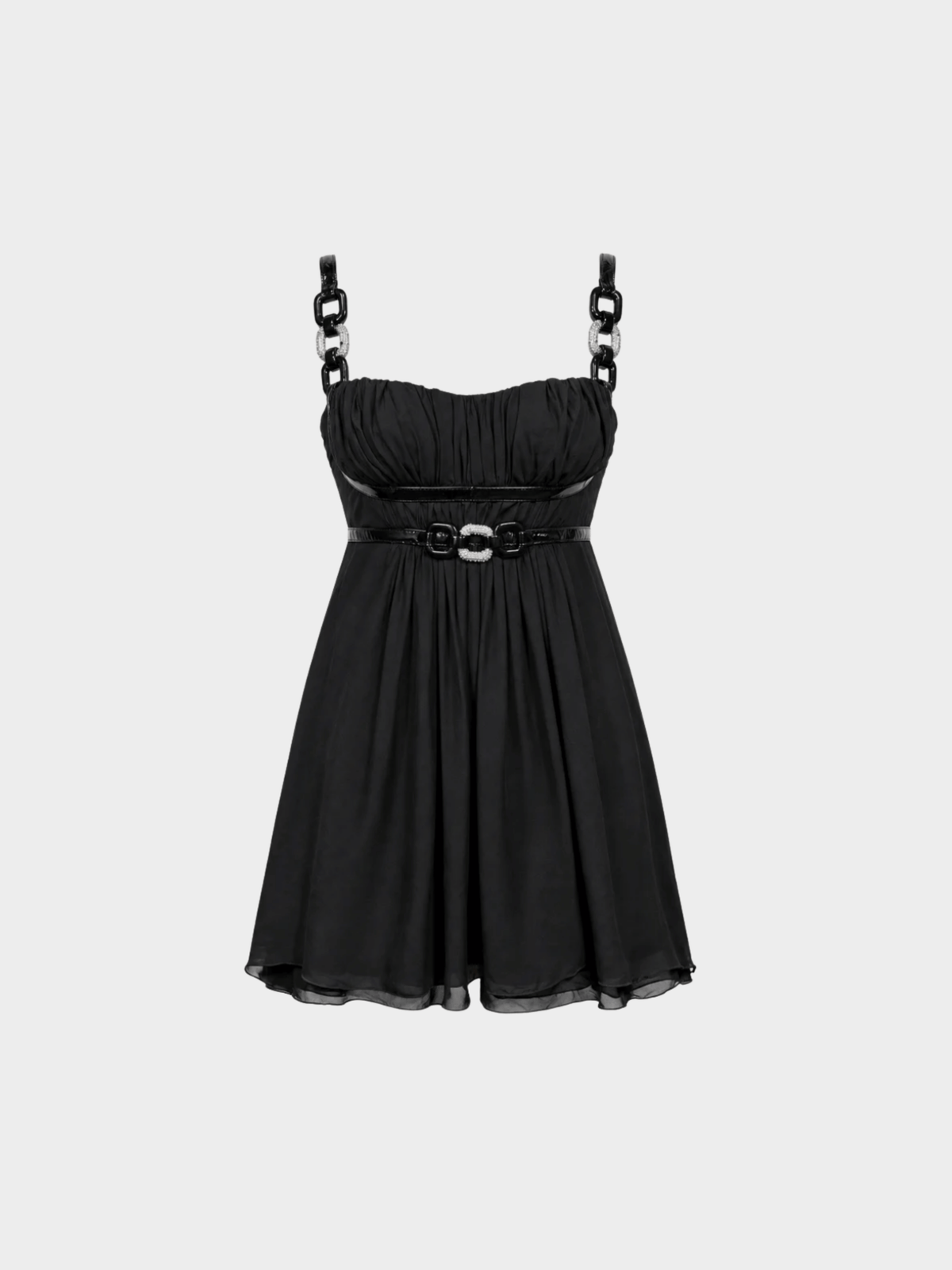 Gai Mattiolo 2000s Black Babydoll Dress