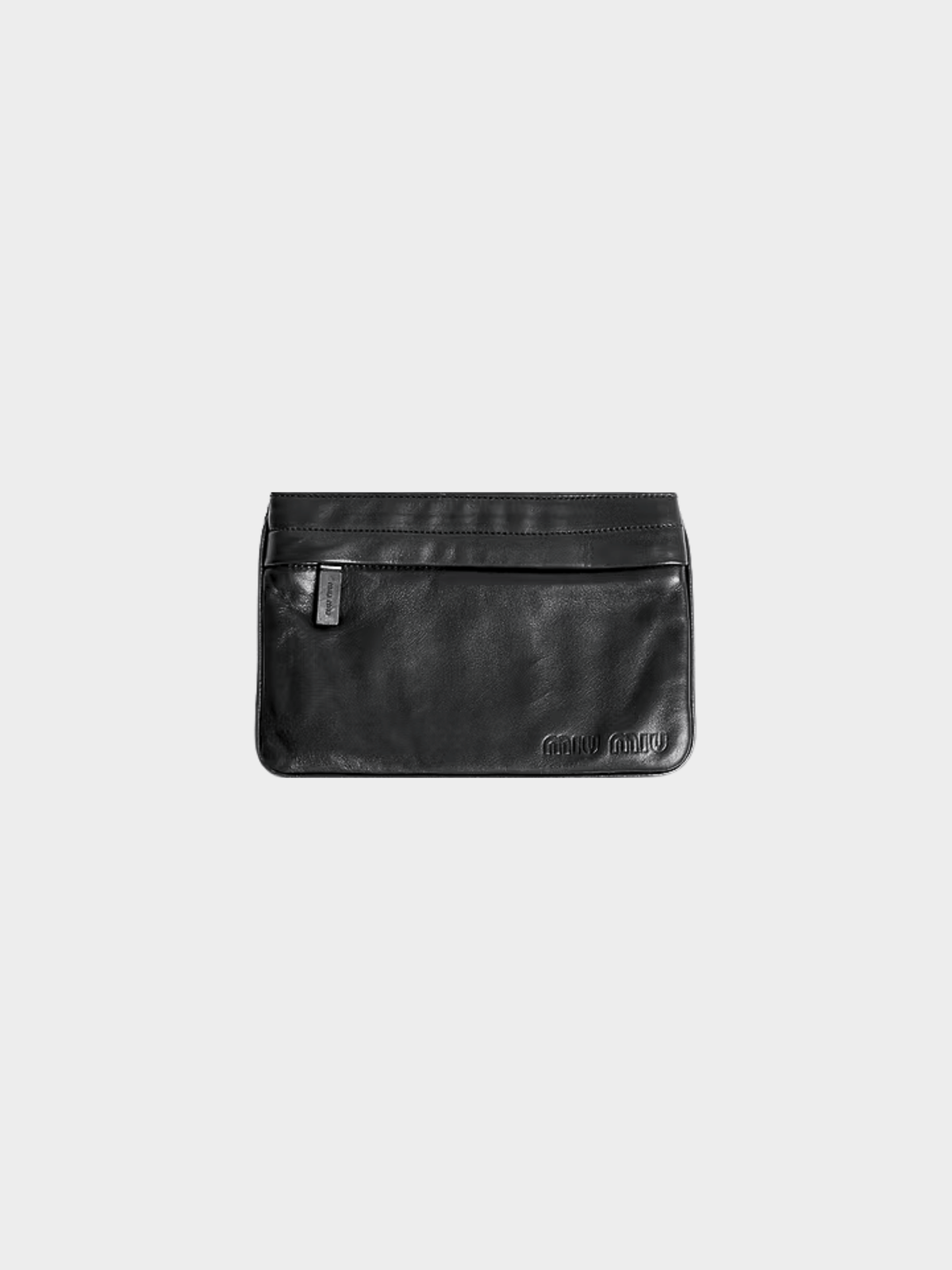Miu Miu SS 1999 Black Leather Pouch