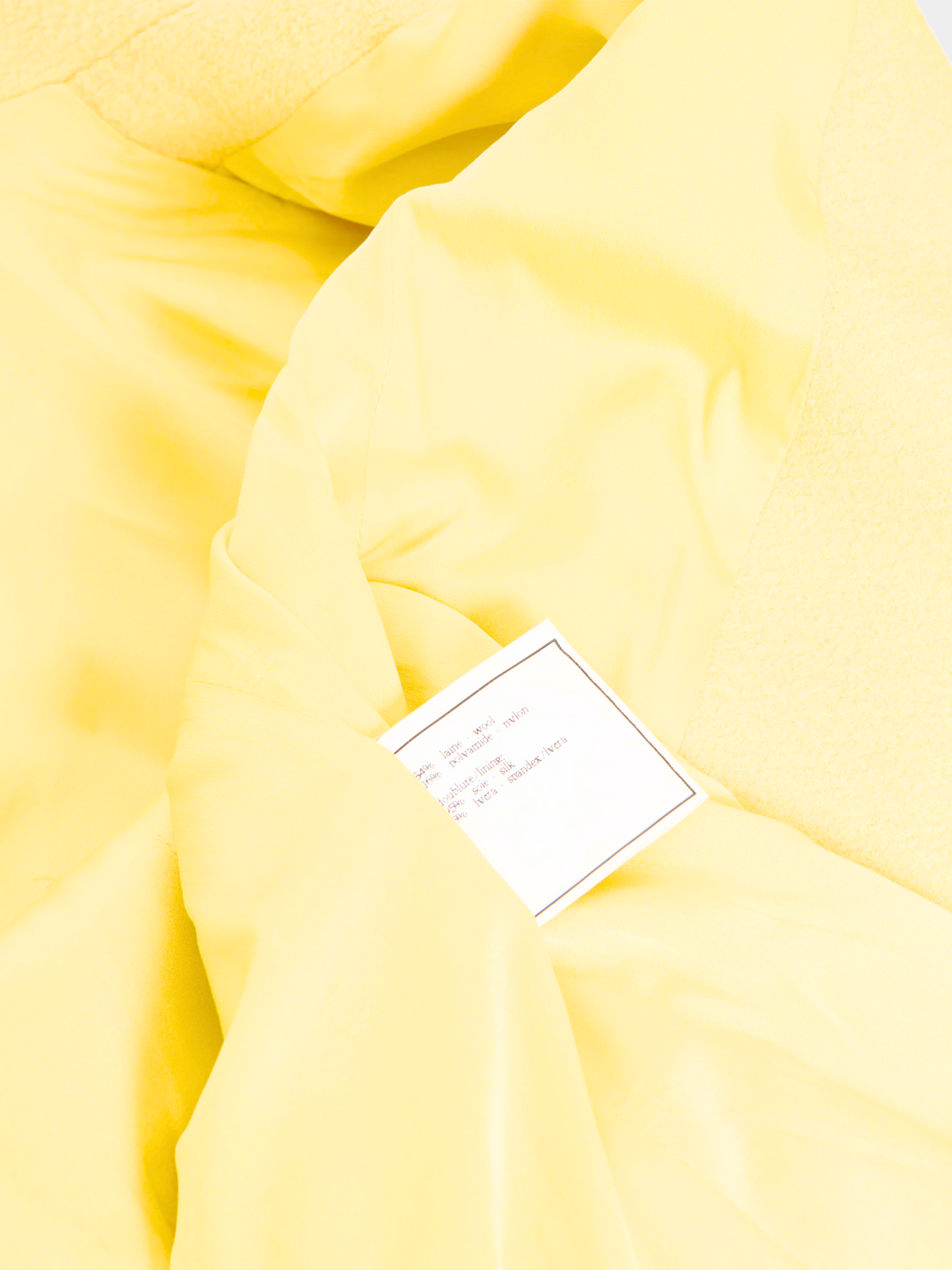 Chanel by Karl Lagerfeld SS 1997 Yellow CC logo fitted blazer jacket