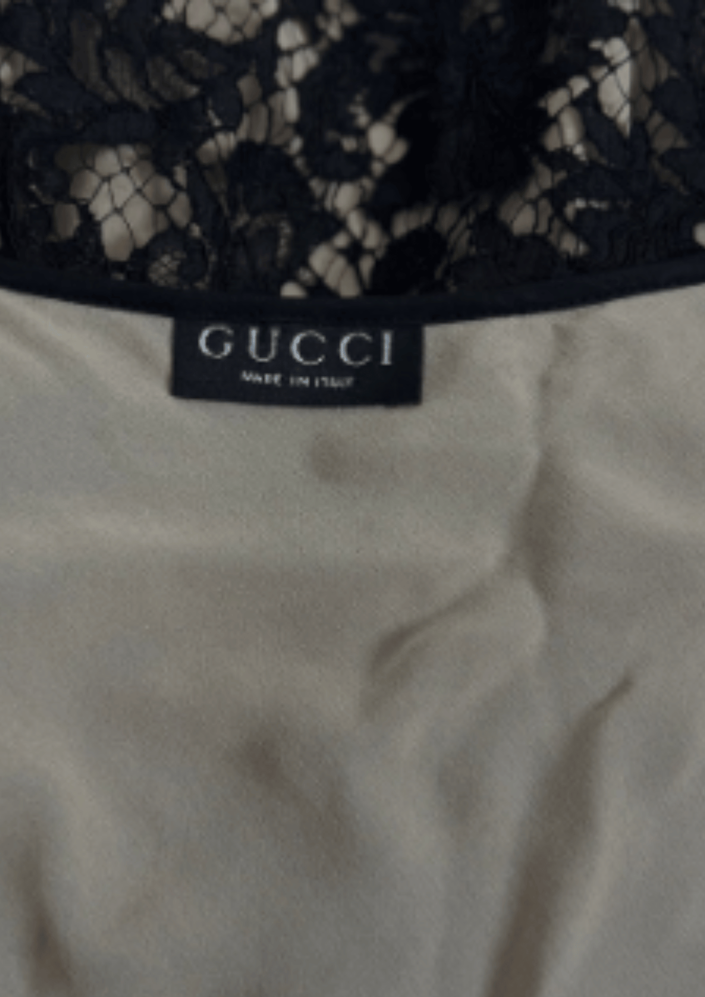 Gucci SS 1996 Runway Black Lace Mini Dress