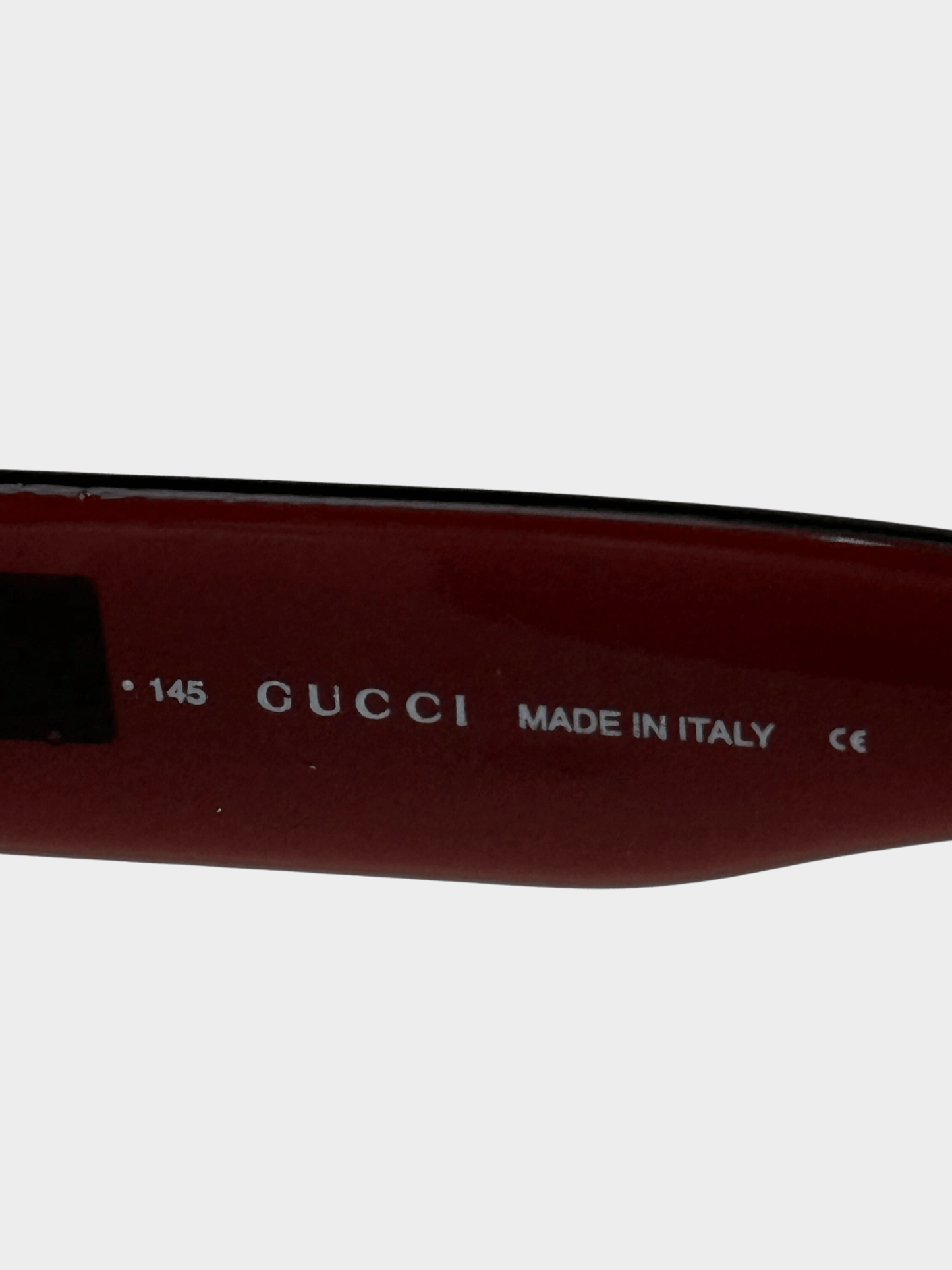 Gucci 2000s Pink Rimless Shield Sunglasses